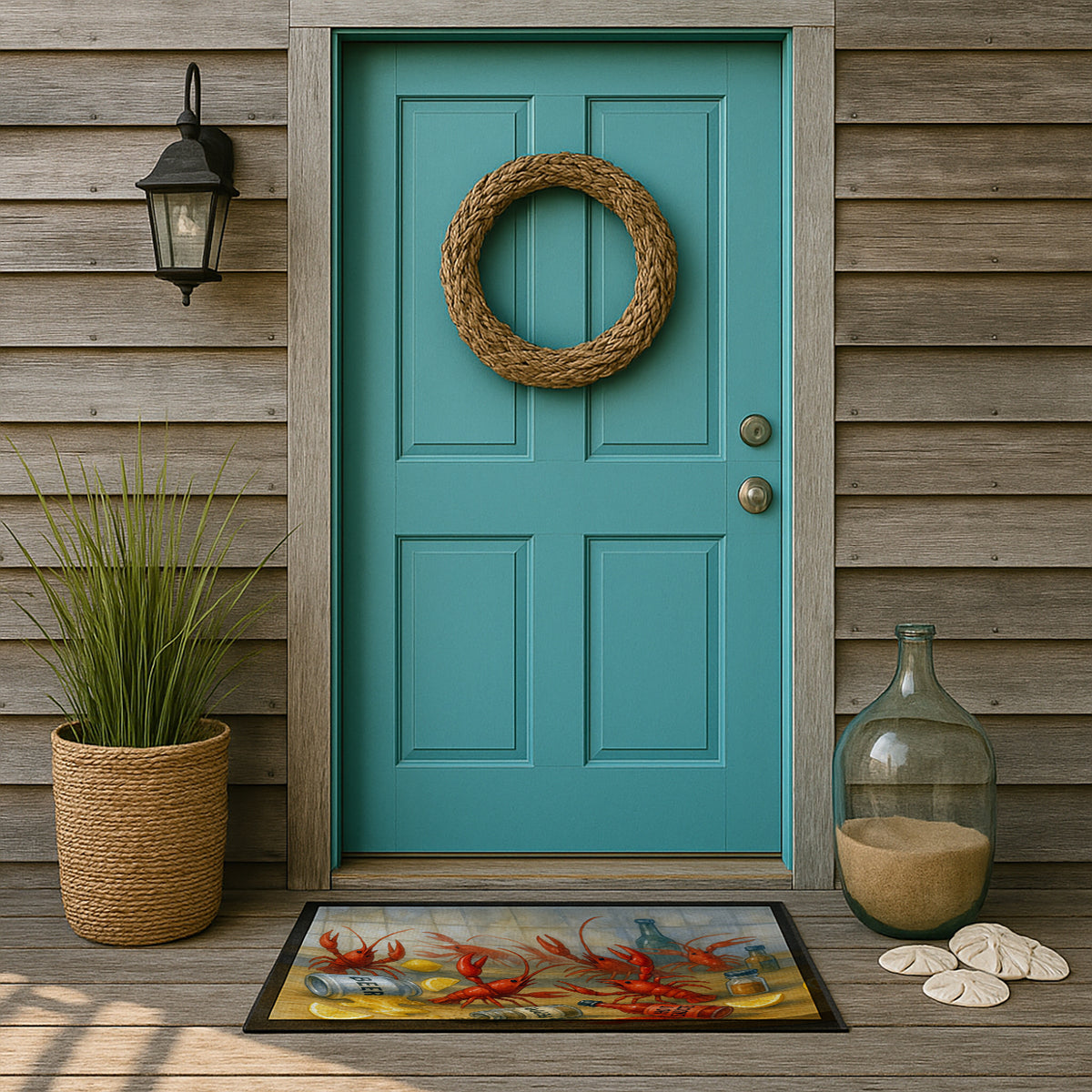 Caroline's Treasures Crawfish Gone Wild Doormat