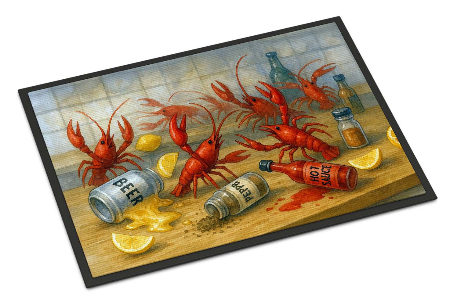Caroline's Treasures Crawfish Gone Wild Doormat