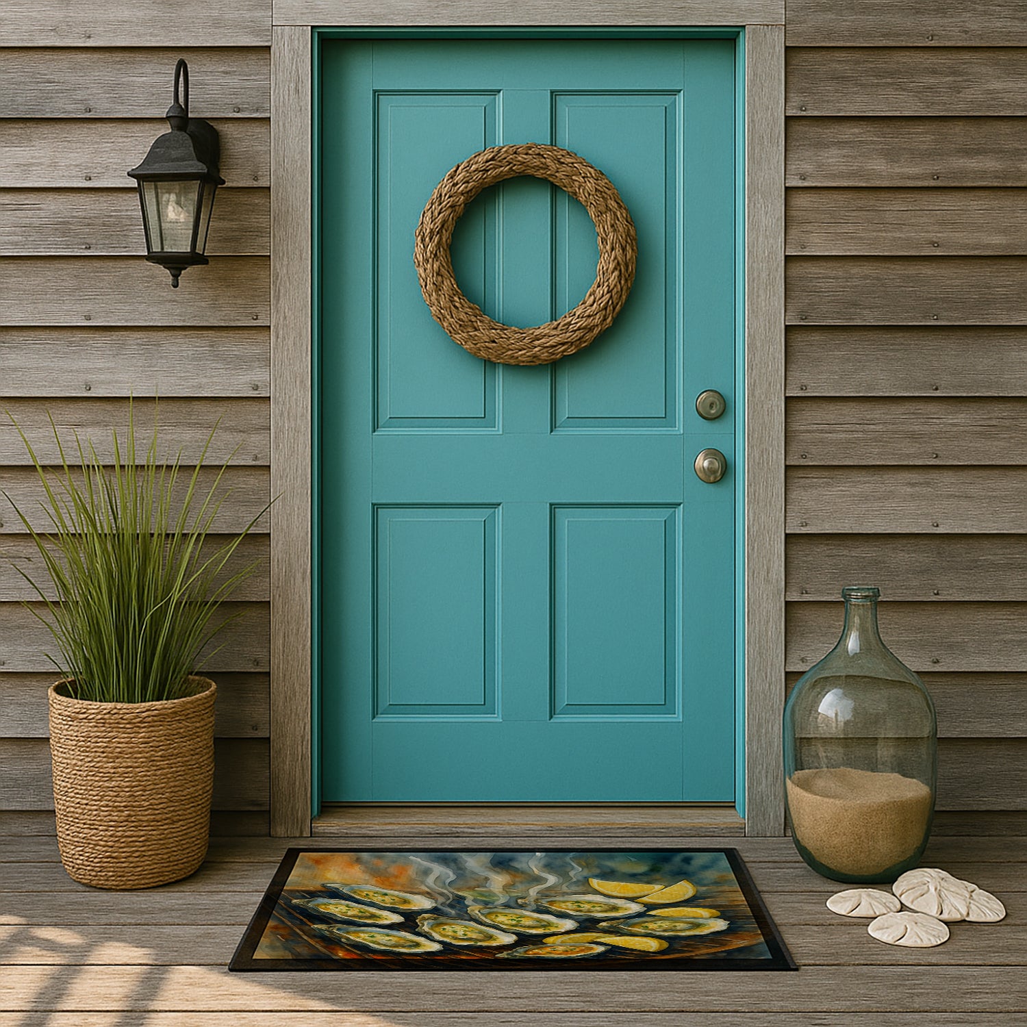 Caroline's Treasures Oysters on the Grill Doormat-24x36 Indoor / Outdoor Rug | Made in USA