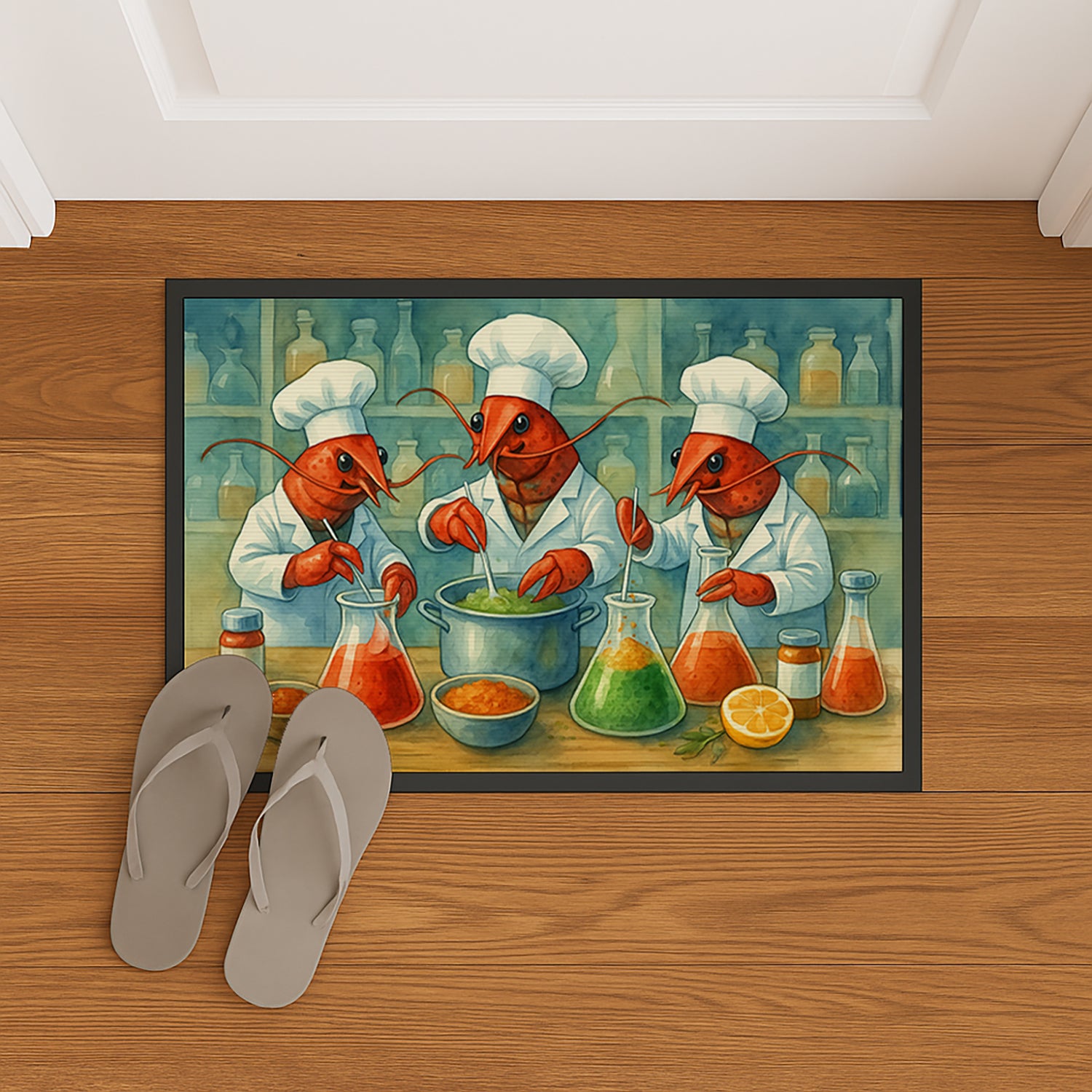Caroline's Treasures Crawfish Science Doormat-24x36 Indoor / Outdoor Rug | Made in USA