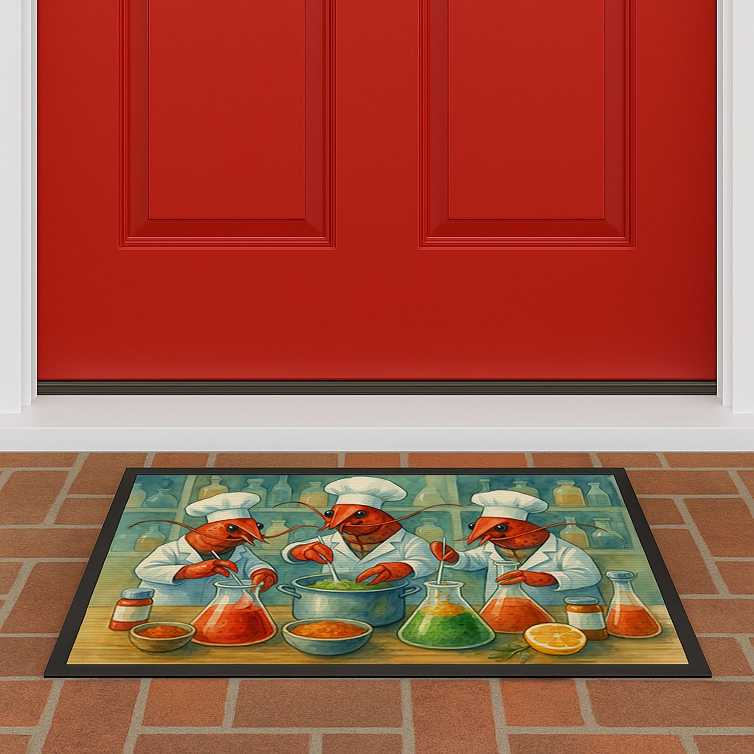 Caroline's Treasures Crawfish Science Doormat