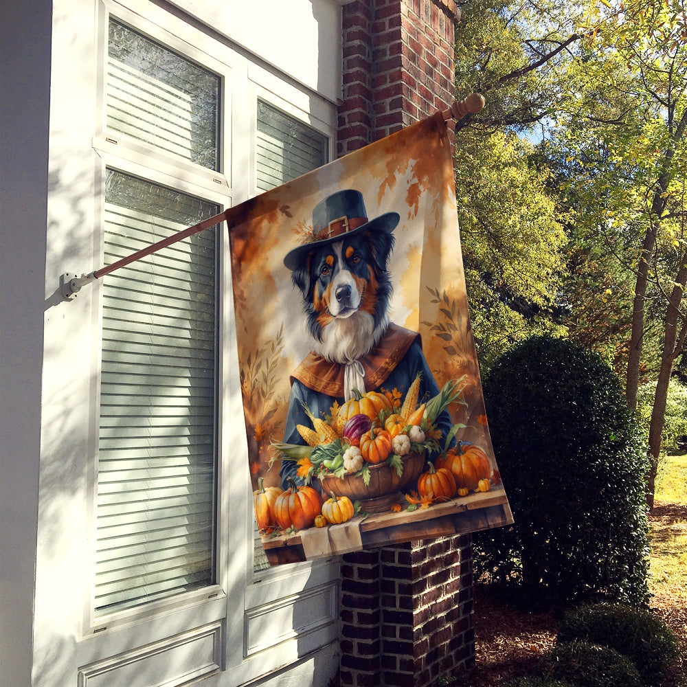 Caroline's Treasures Australian Shepherd Thanksgiving House Flag