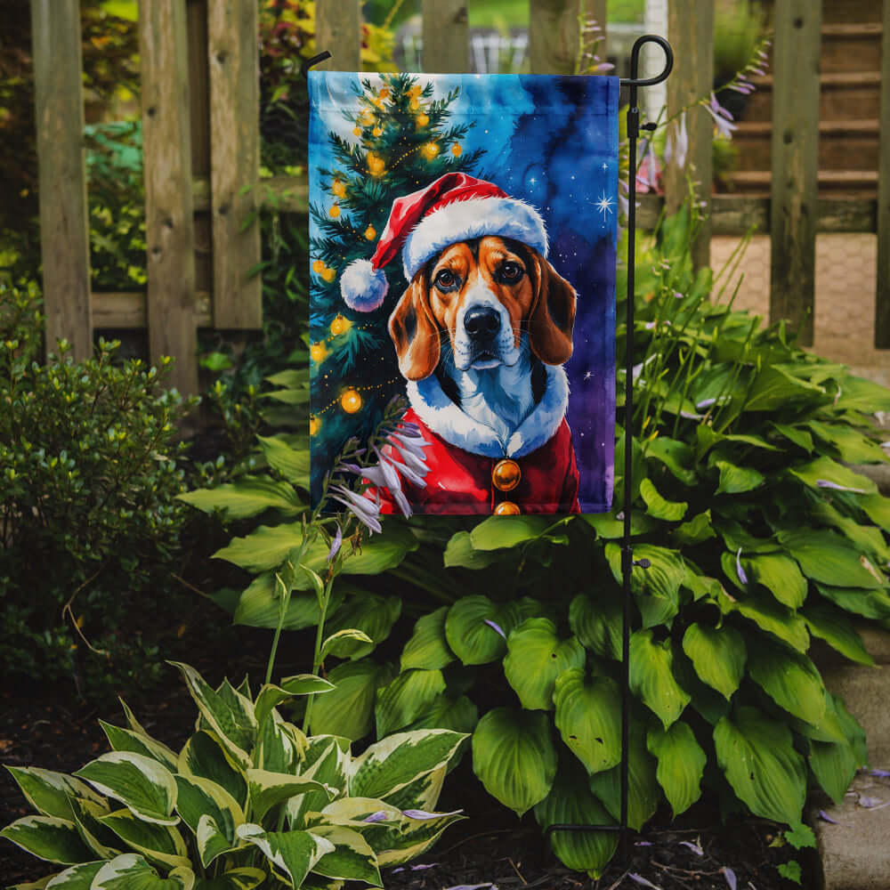 Caroline's Treasures Beagle Christmas Garden Flag