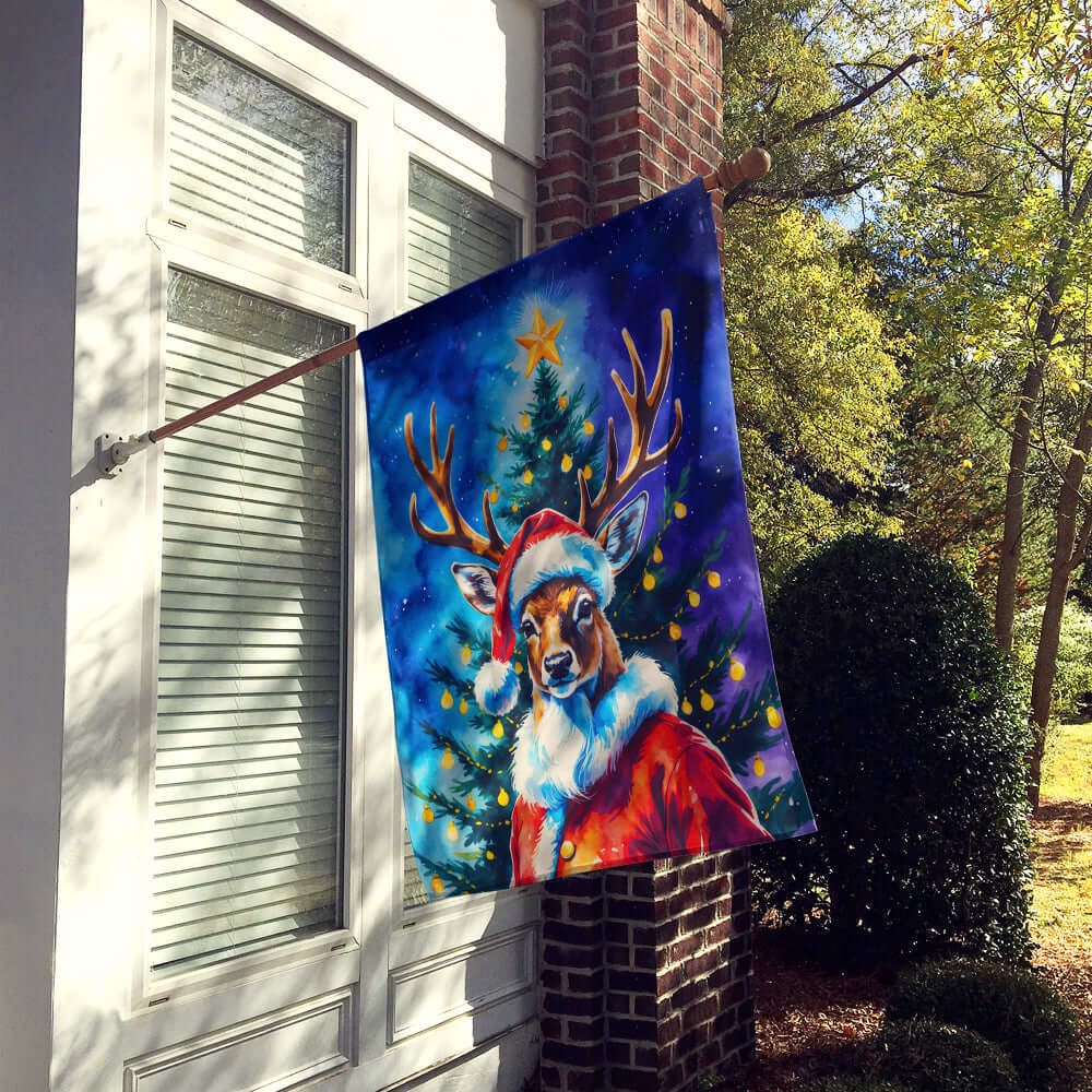 Caroline's Treasures Deer Christmas House Flag