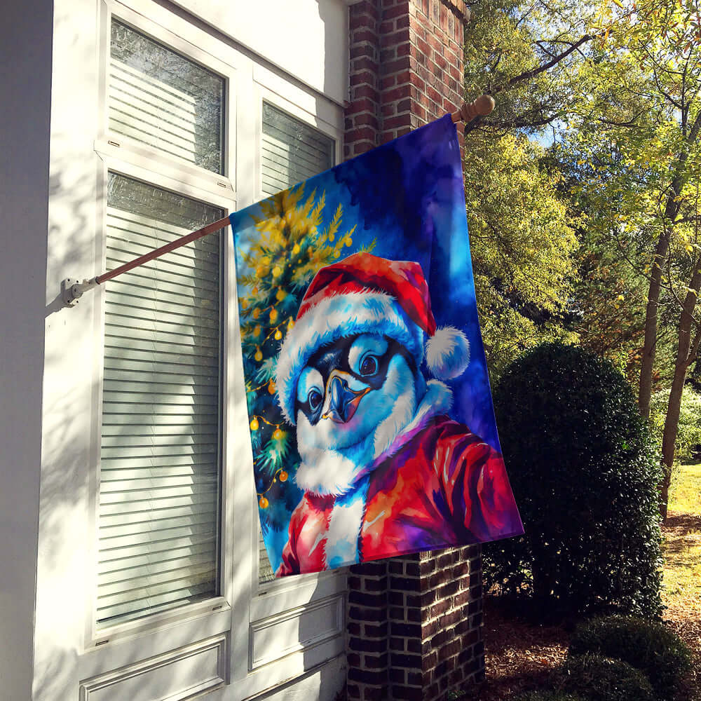 Caroline's Treasures Penguin Christmas House Flag
