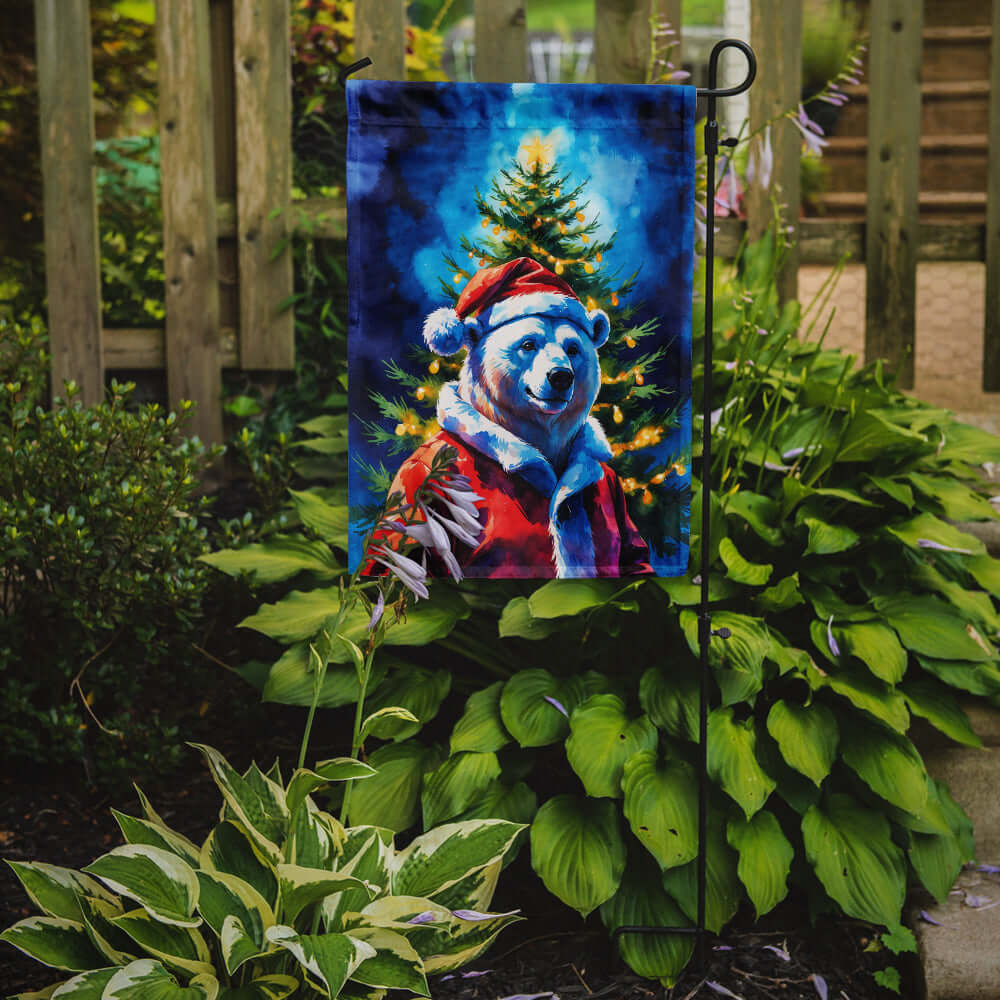 Caroline's Treasures Polar Bear Christmas Garden Flag