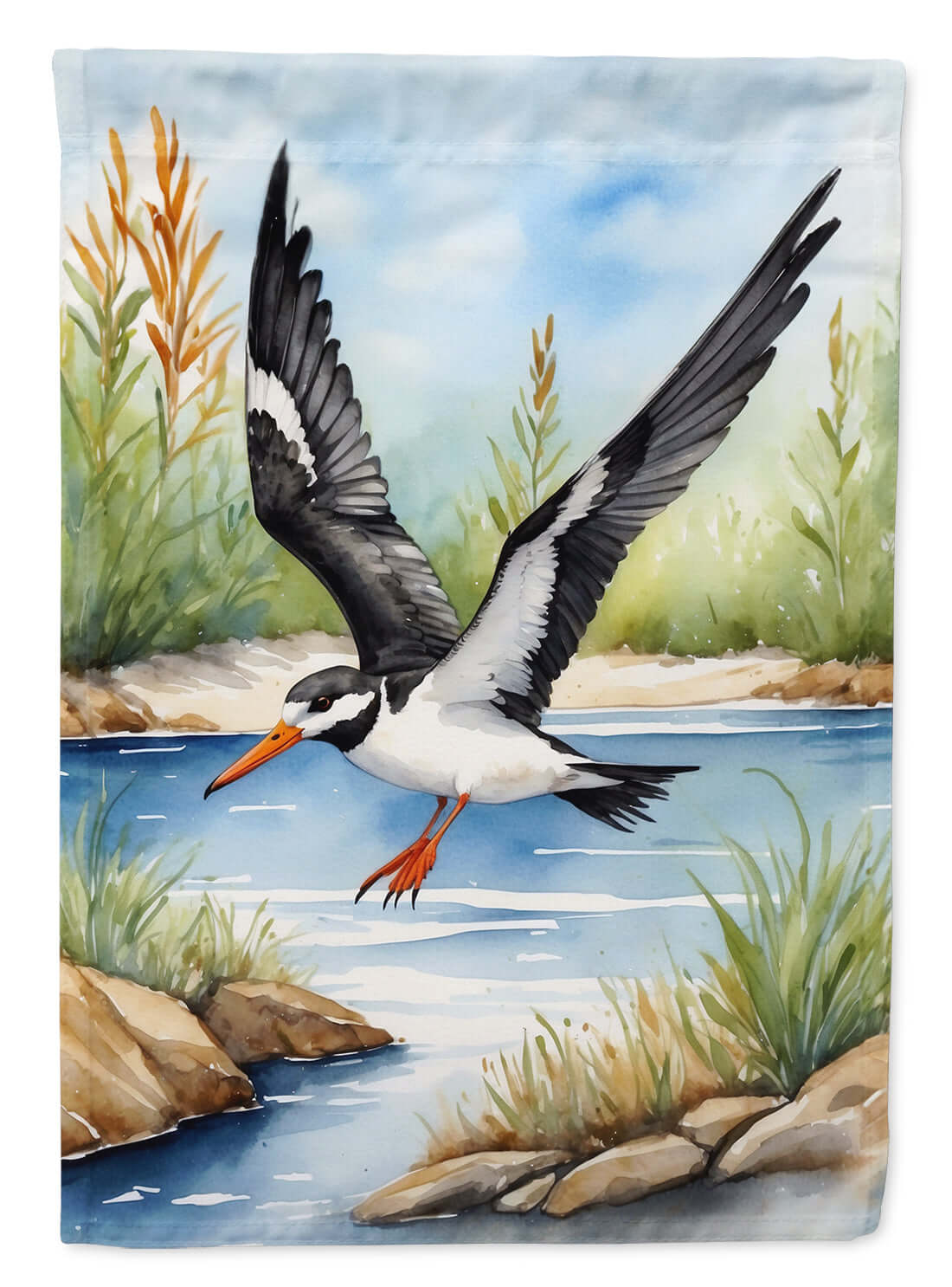 Caroline's Treasures Black Skimmer Bird Garden Flag