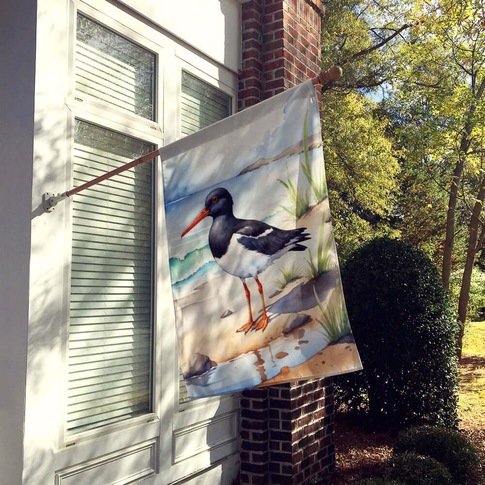 Caroline's Treasures Oystercatcher Bird House Flag