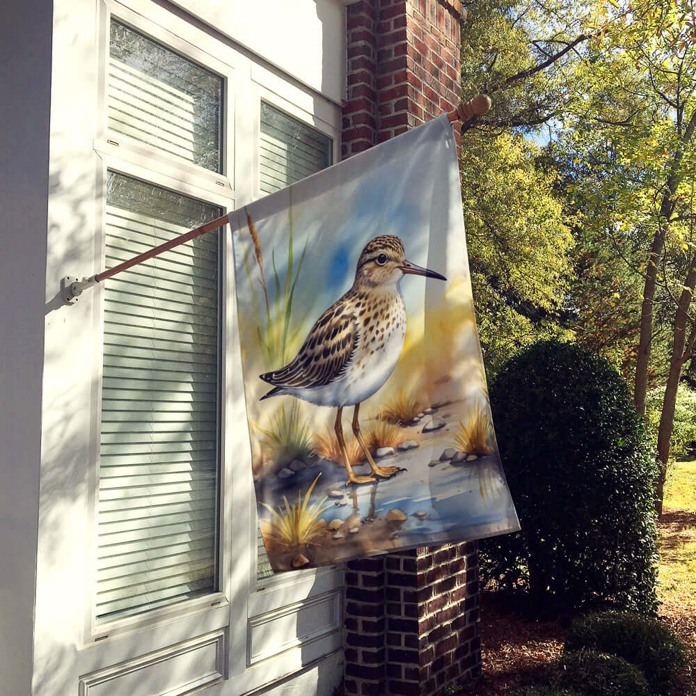 Caroline's Treasures Pectoral Sandpiper Bird House Flag