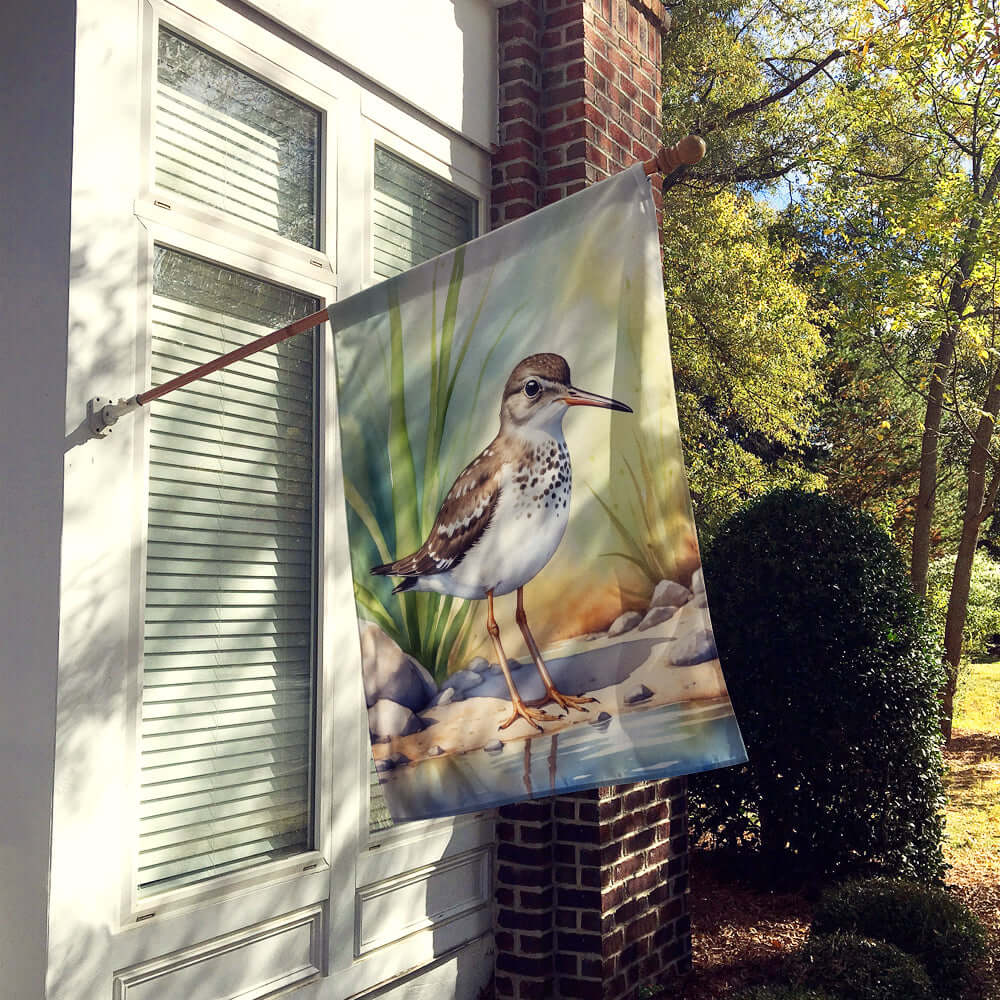 Caroline's Treasures Spotted Sandpiper Bird House Flag