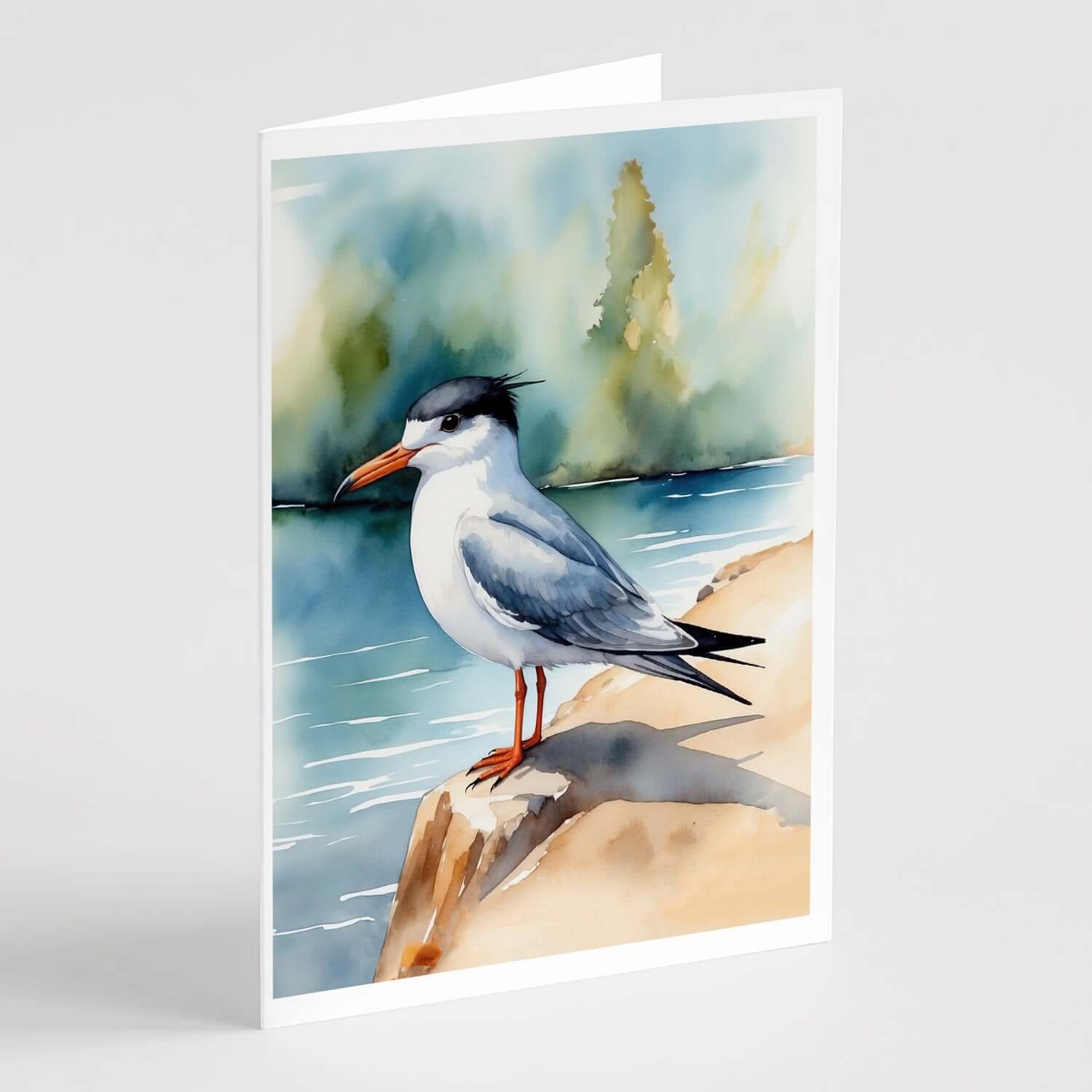 Caroline's Treasures Tern Bird Greeting Cards Pack of 8