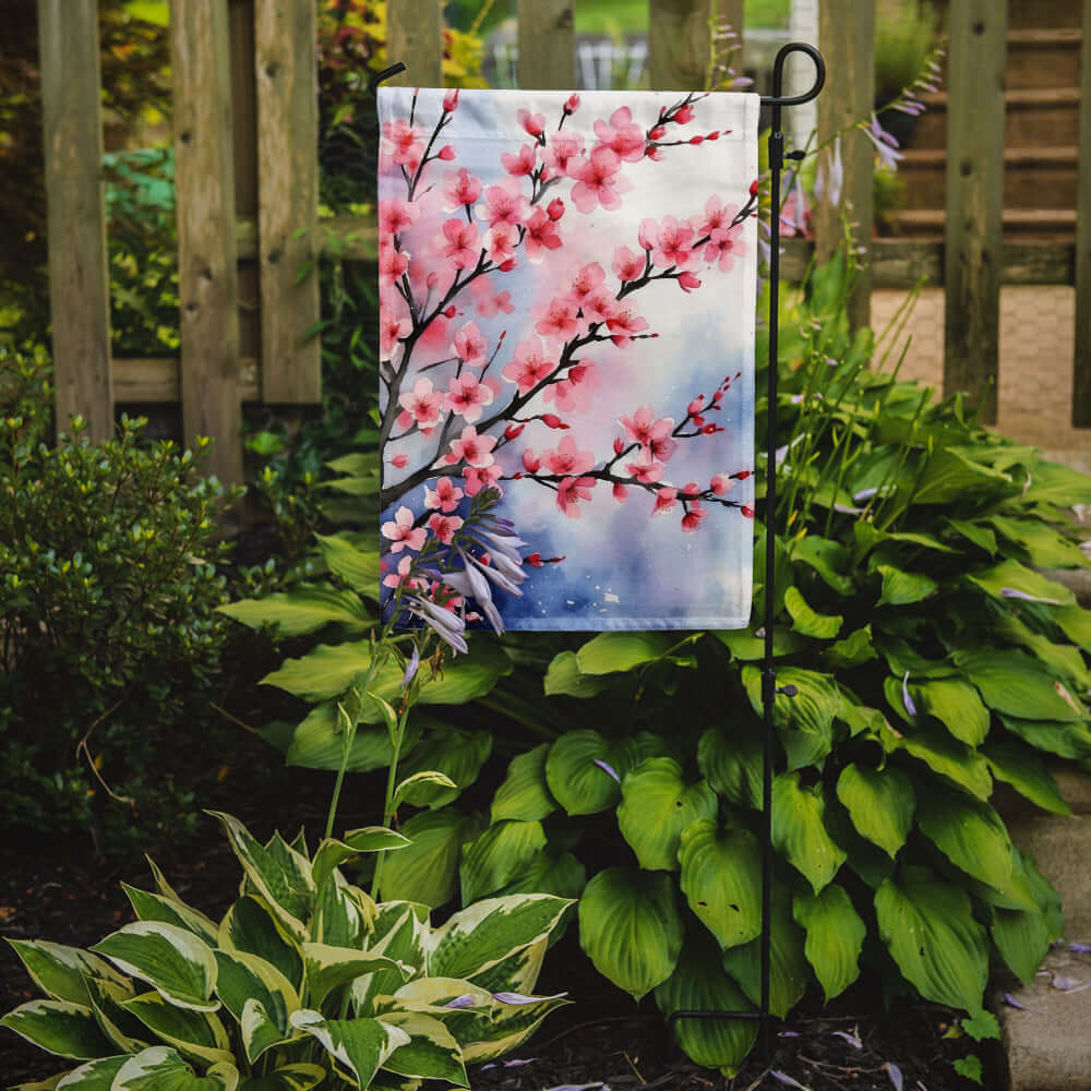Caroline's Treasures Cherry Blossoms Garden Flag
