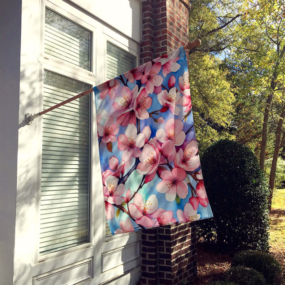 Caroline's Treasures Cherry Blossoms House Flag