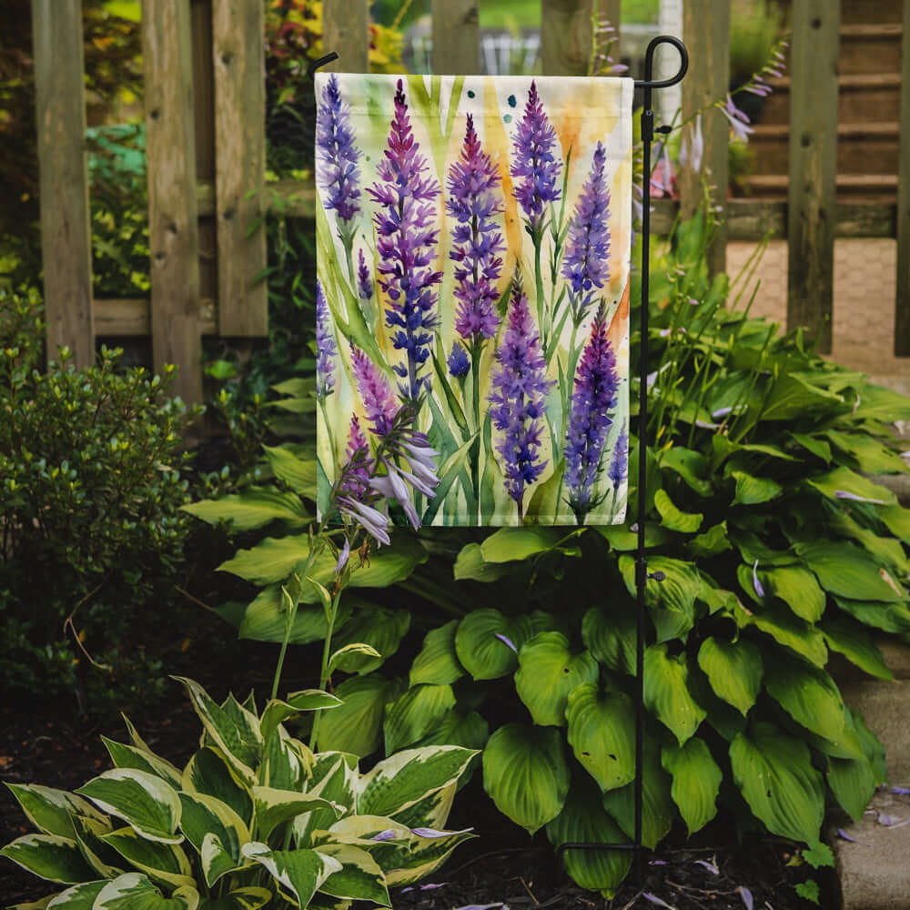 Caroline's Treasures Liatris Flowers Garden Flag