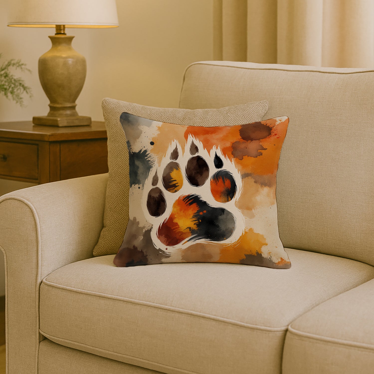 Caroline's Treasures Bear Pride Throw Pillow