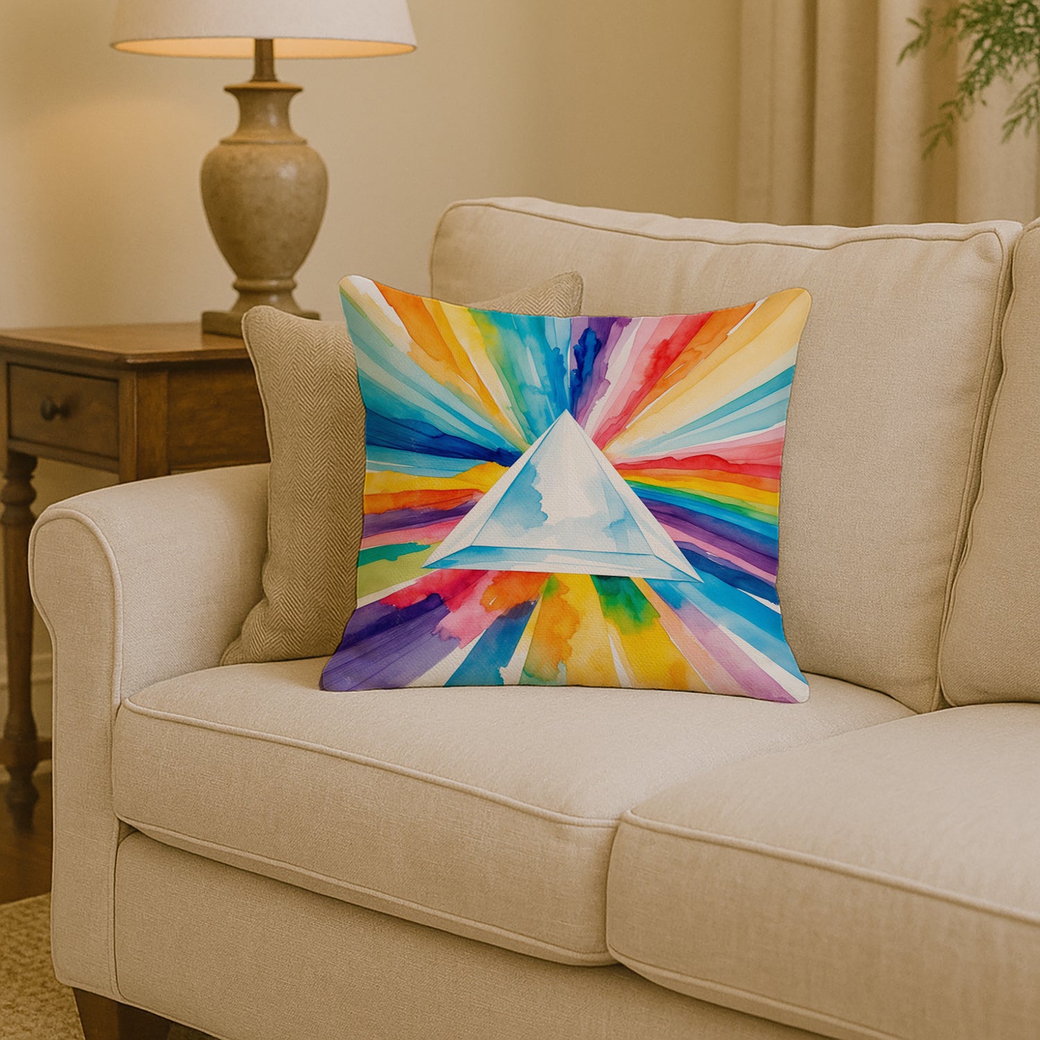 Caroline's Treasures Gay Pride Intersectional Prism Throw Pillow