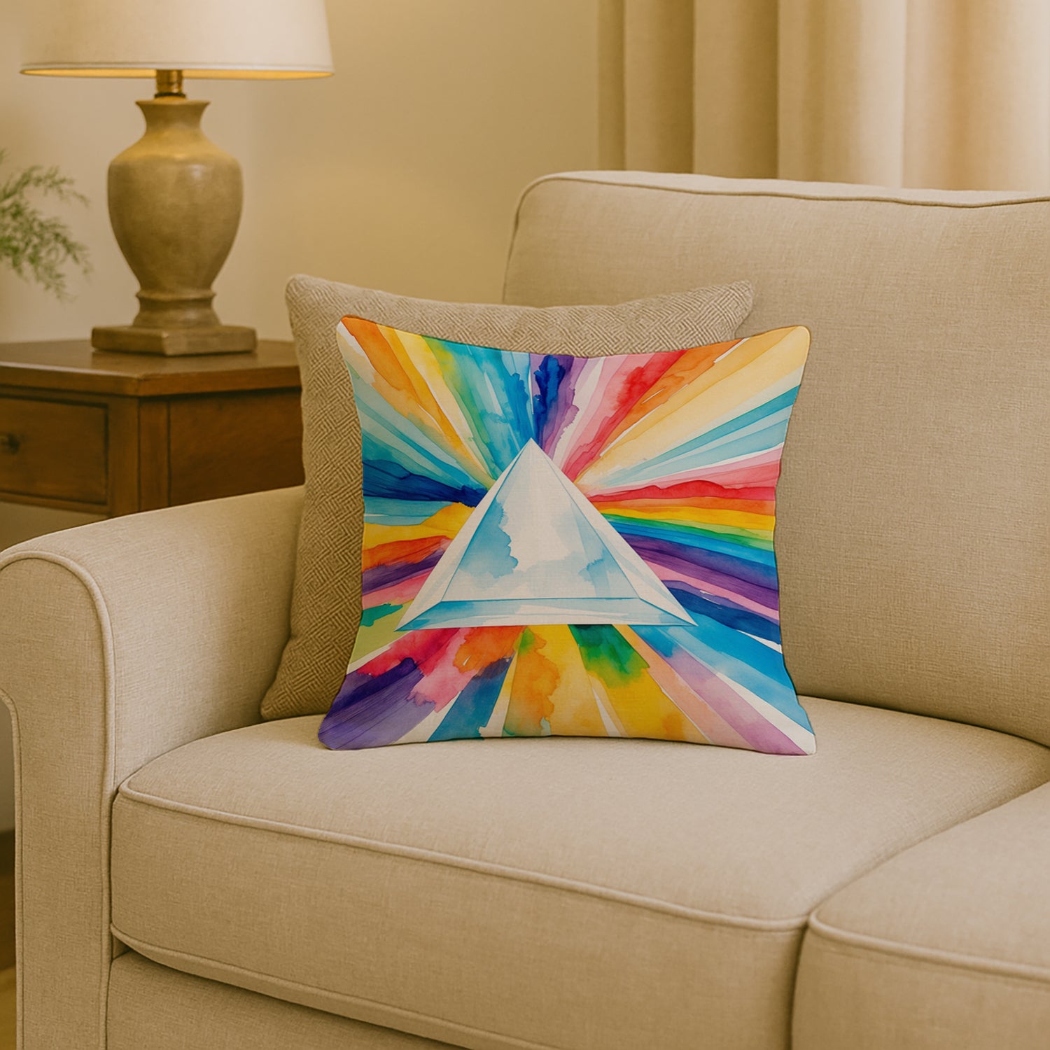 Caroline's Treasures Gay Pride Intersectional Prism Throw Pillow