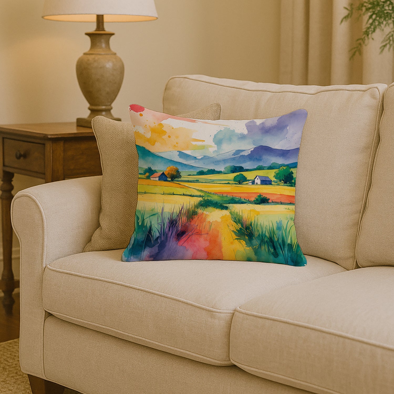Caroline's Treasures Gay Pride in Rural Spaces Throw Pillow