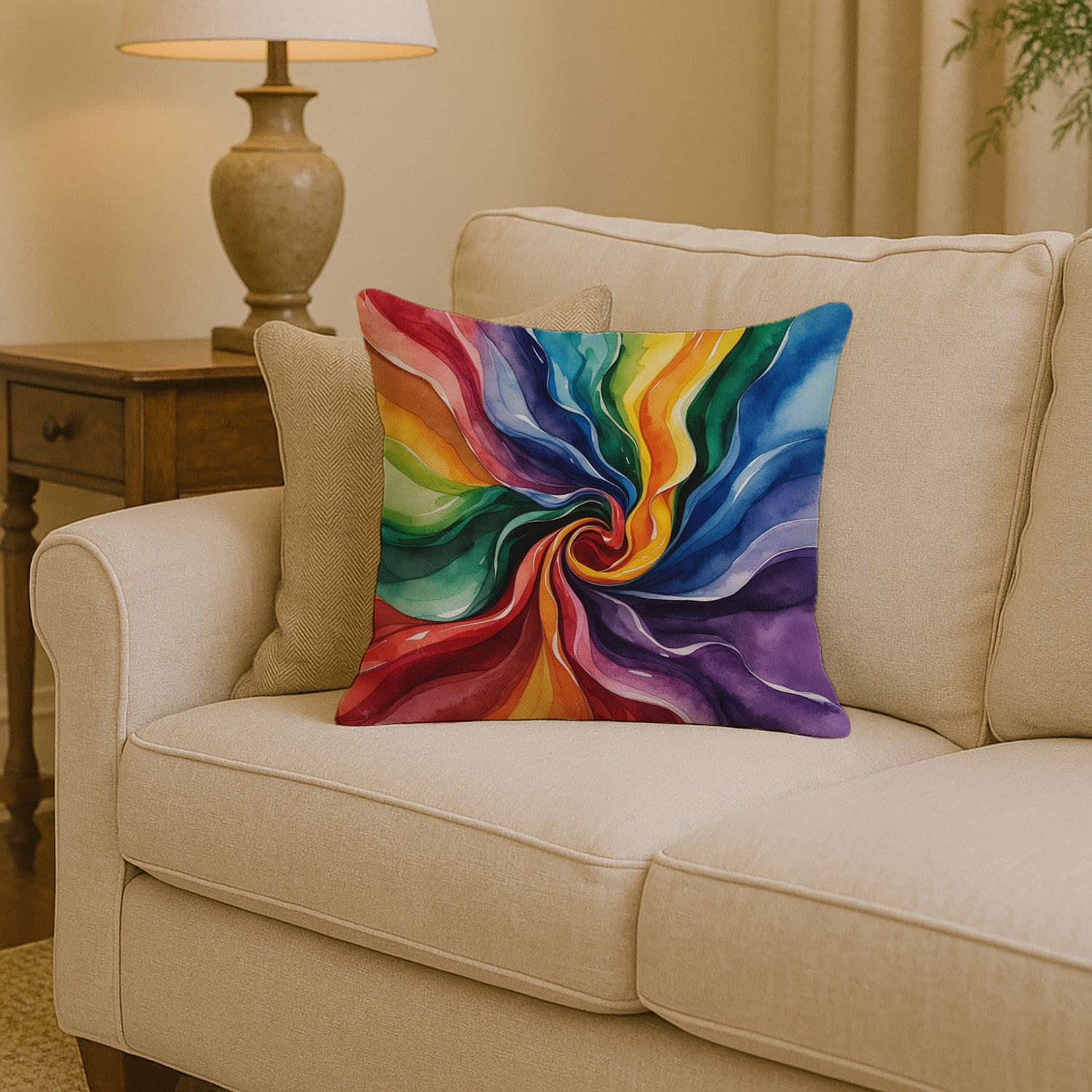 Caroline's Treasures Gay Pride Throw Pillow