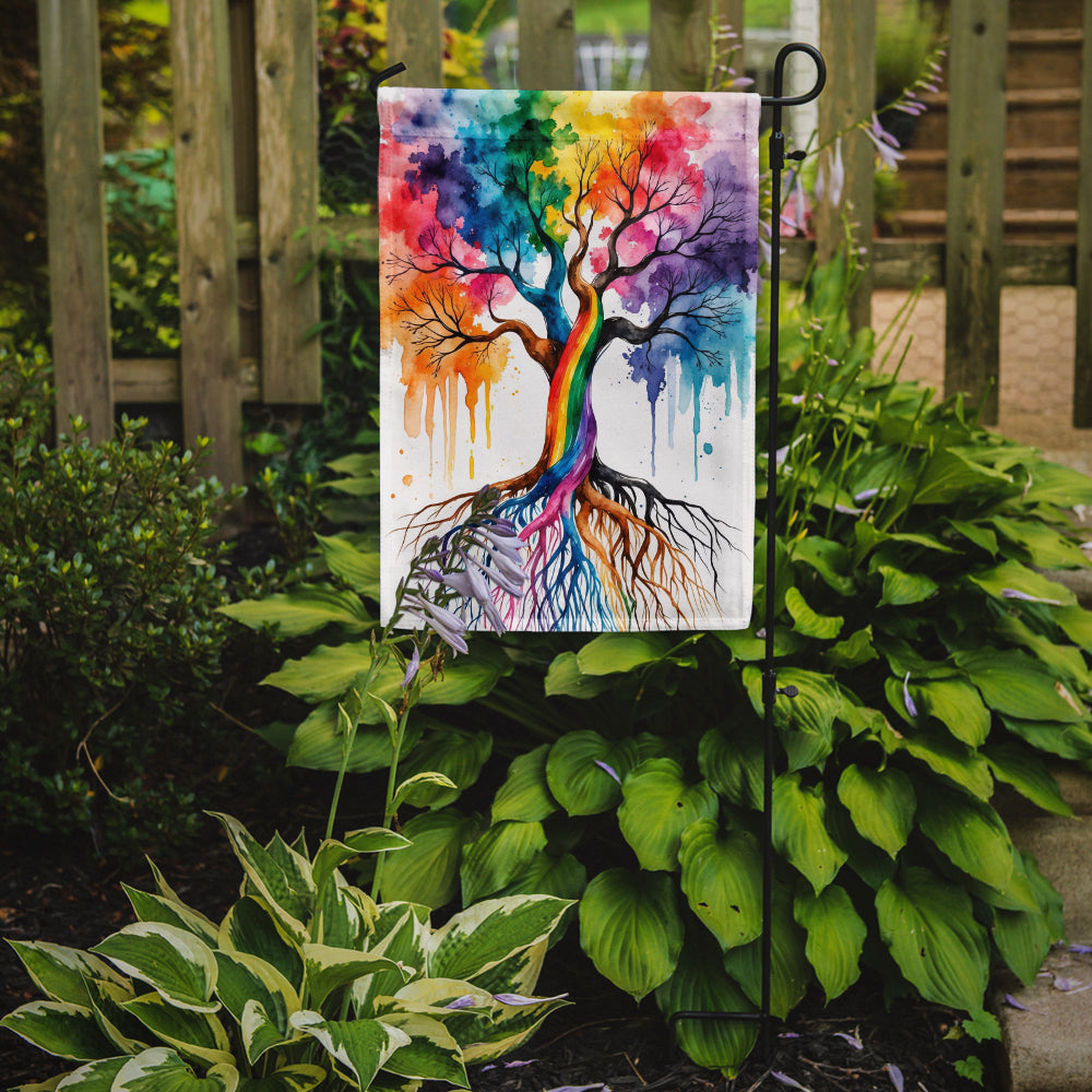 Caroline's Treasures Rooted in Gay Pride Garden Flag