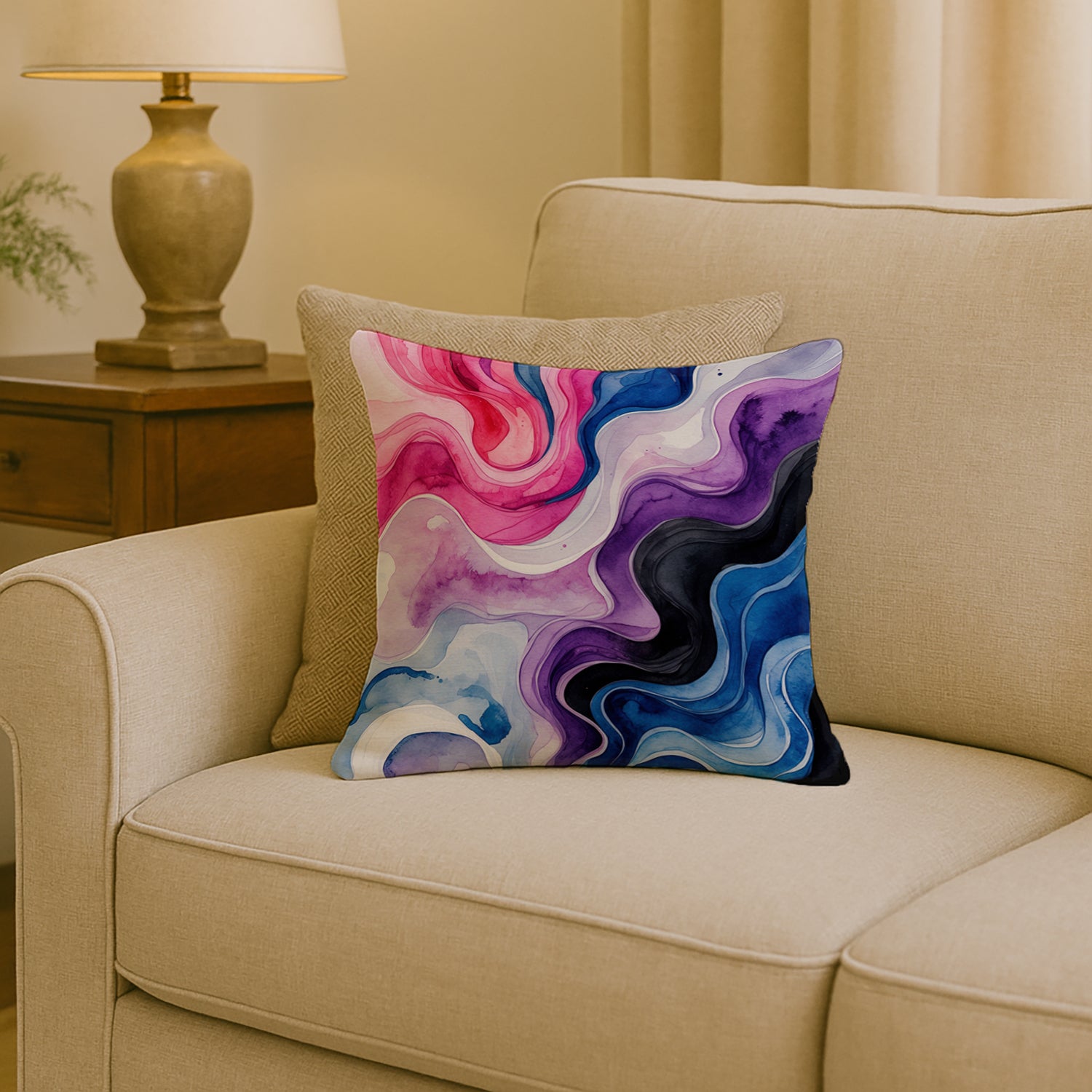 Caroline's Treasures Genderfluid Pride Throw Pillow