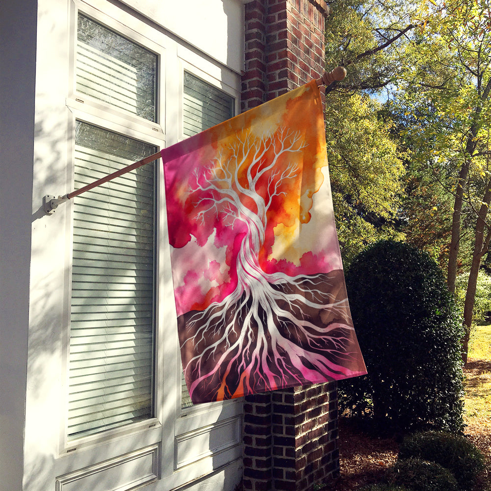 Caroline's Treasures Rooted in Lesbian Pride House Flag