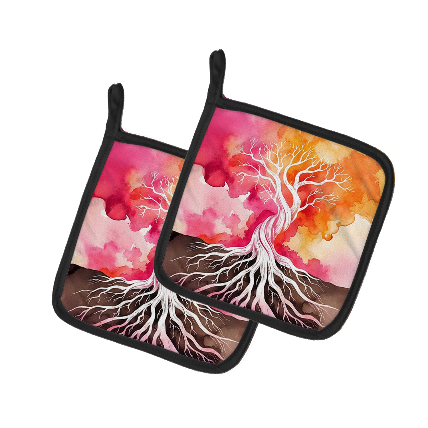 Caroline's Treasures Rooted in Lesbian Pride Pair of Pot Holders