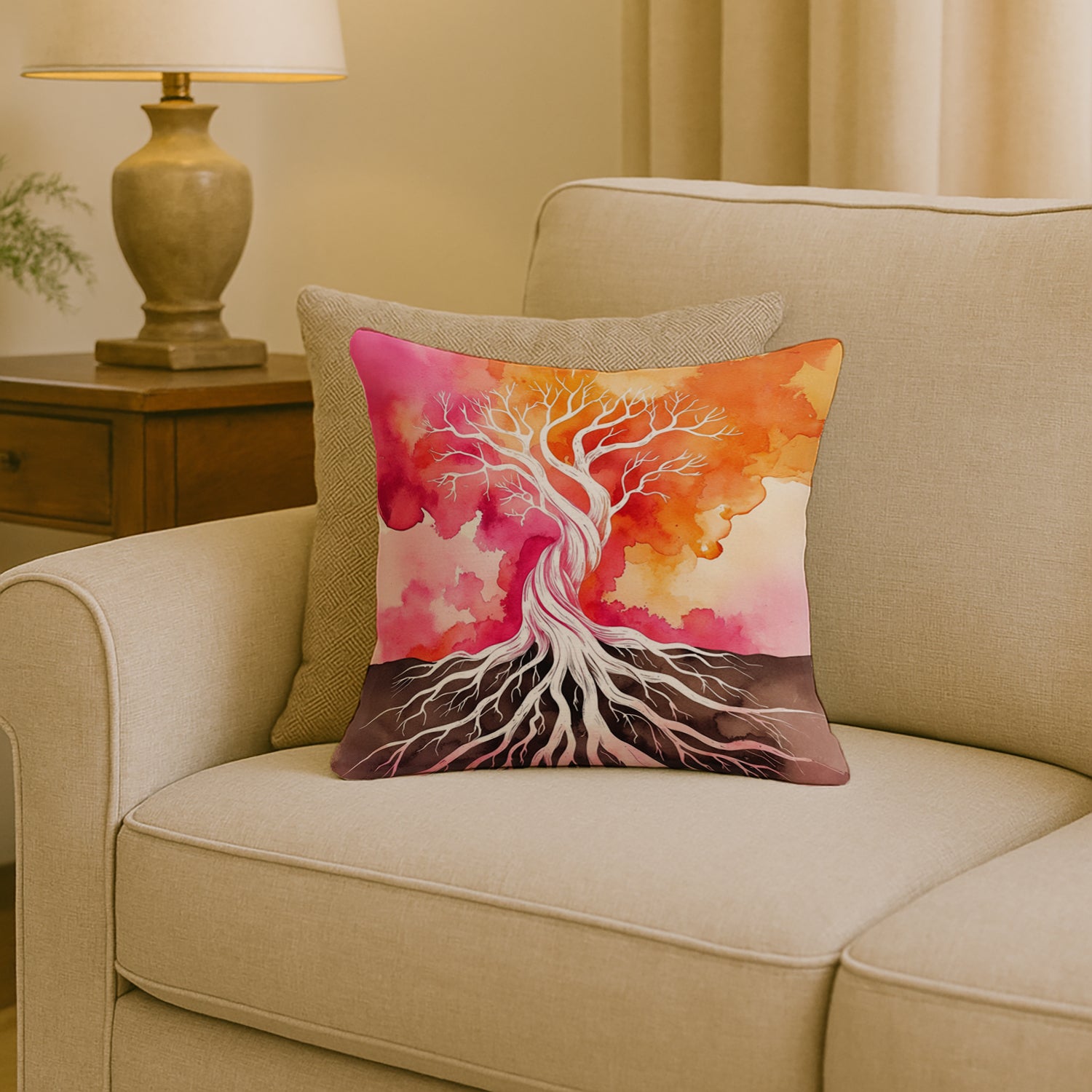 Caroline's Treasures Rooted in Lesbian Pride Throw Pillow