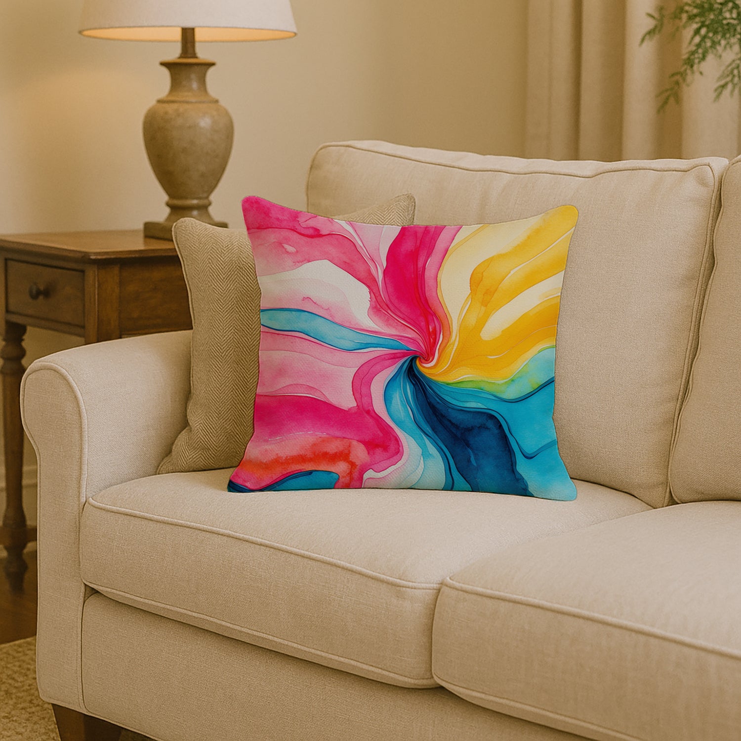 Caroline's Treasures Pansexual Pride Throw Pillow