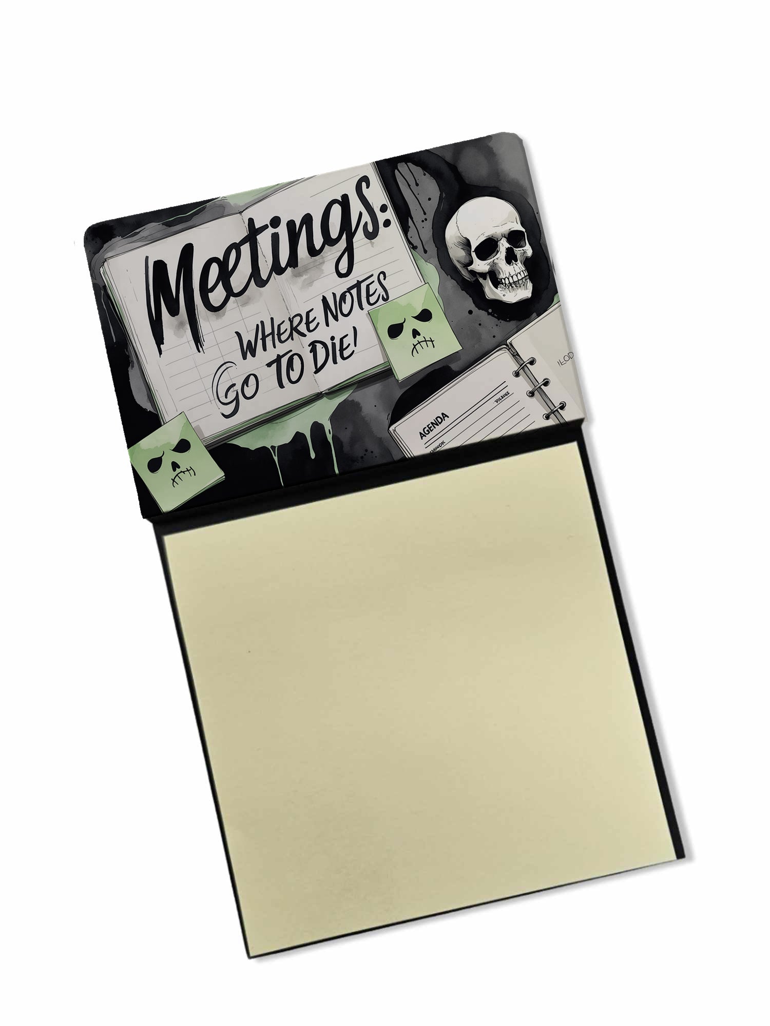 Caroline's Treasures Meetings Where Notes Go to Die Funny Sticky Note Holder