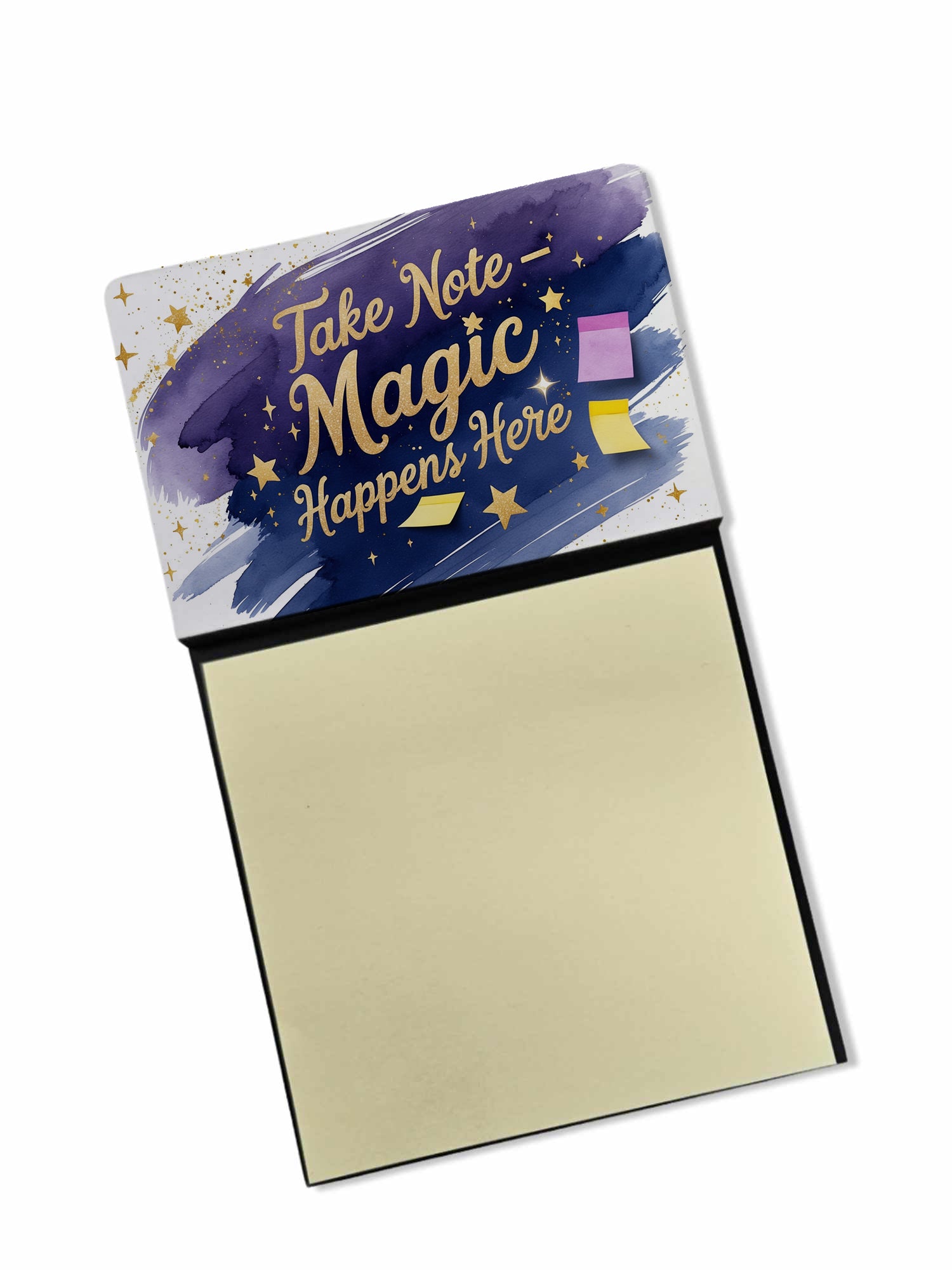 Caroline's Treasures Take Note Magic Happens Here Funny Sticky Note Holder