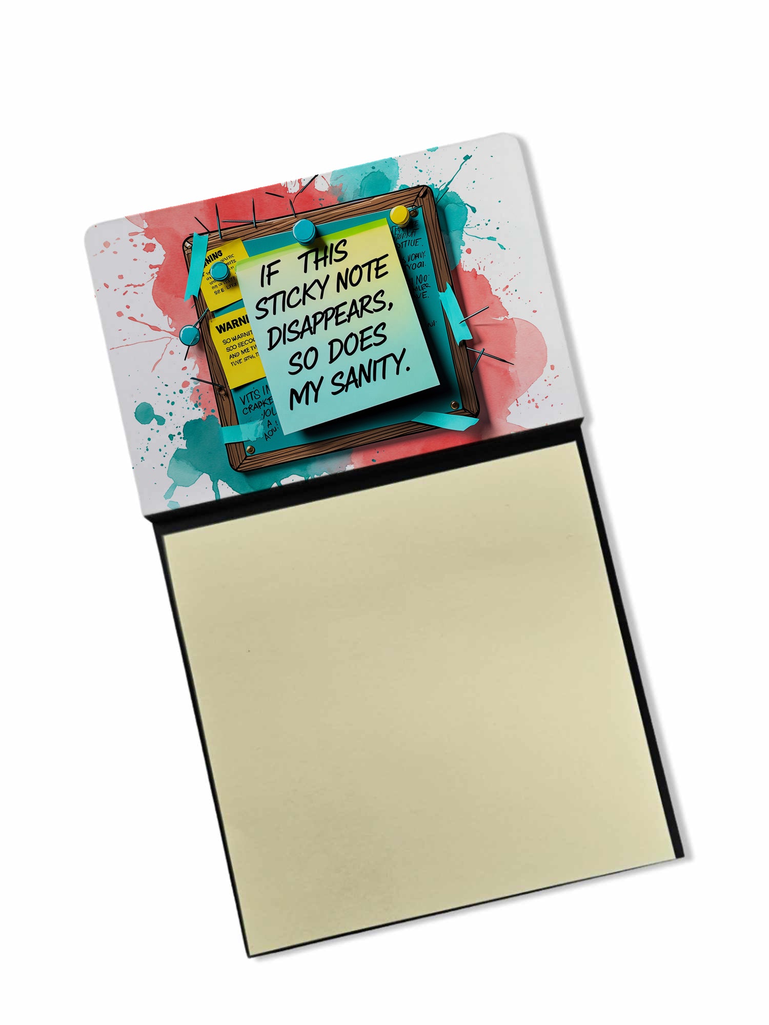 Caroline's Treasures If this disappears, so does my sanity Sticky Note Holder – Funny Nursing Desk Accessory, Made in USA