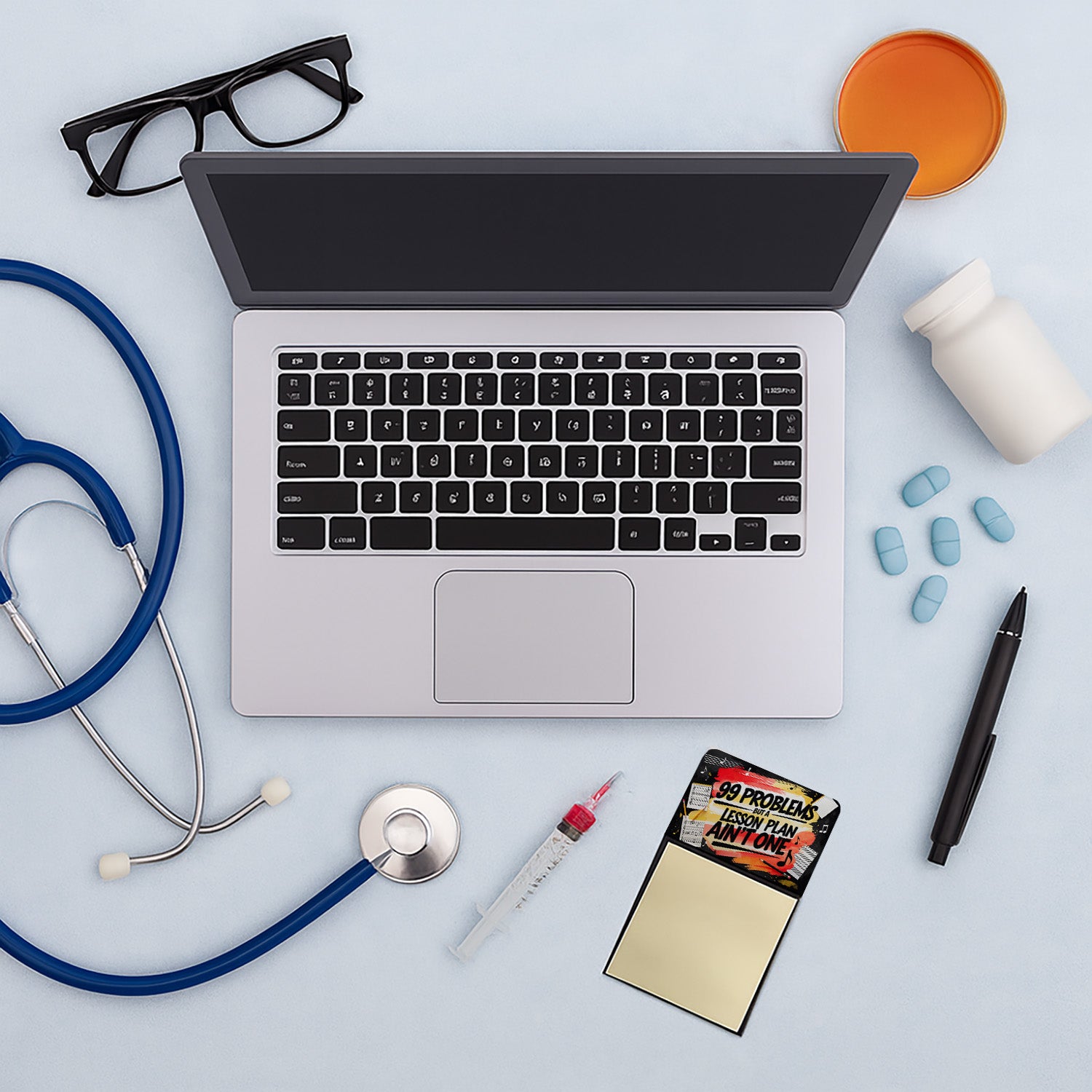 Caroline's Treasures Lesson Plan Ain’t One Funny Sticky Note Holder for Teacher's Gift