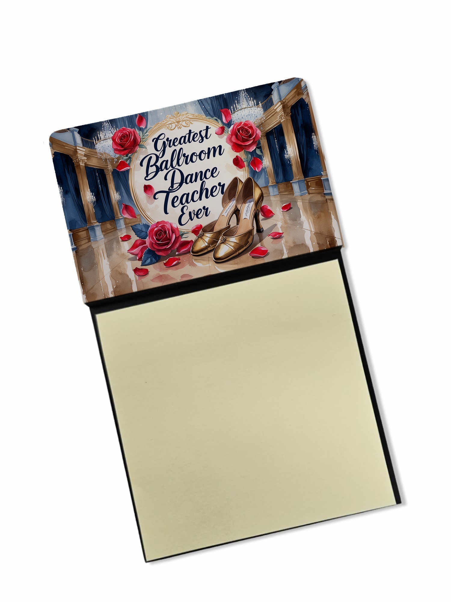 Caroline's Treasures Greatest Ballroom Dance Teacher Ever Funny Sticky Note Holder for Teacher's Gift