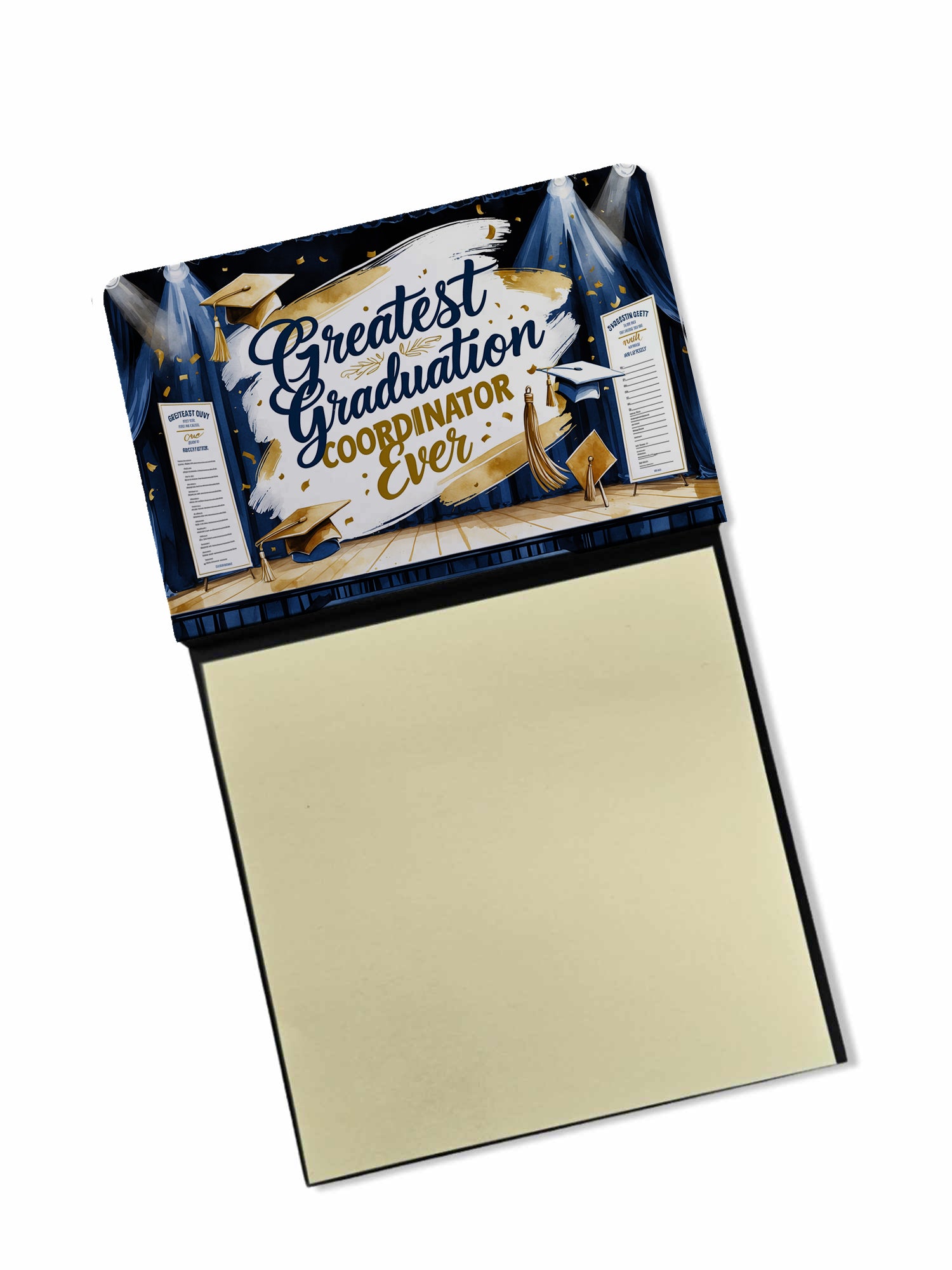 Caroline's Treasures Greatest Graduation Coordinator Ever Funny Sticky Note Holder for Teacher's Gift