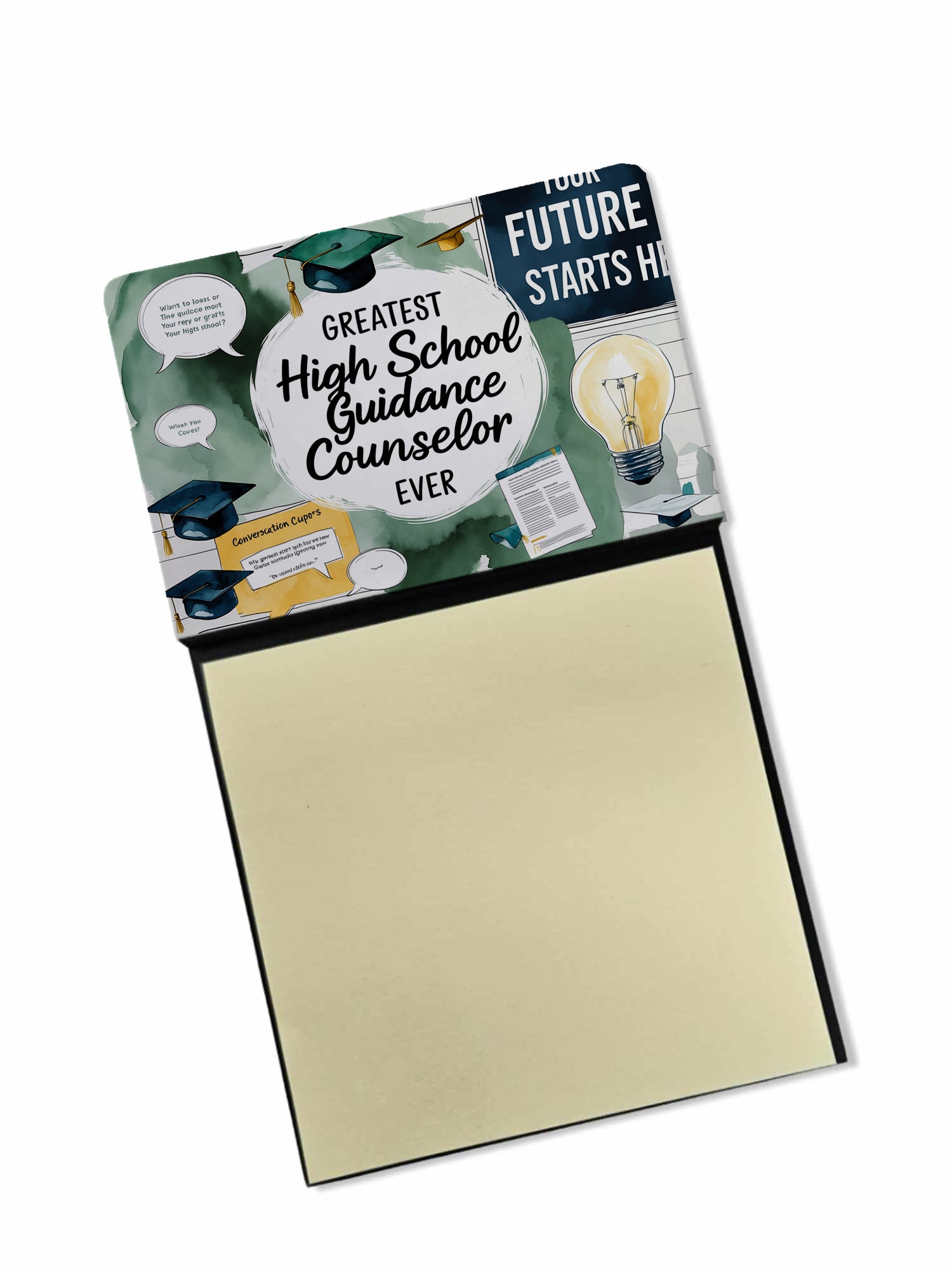 Caroline's Treasures Greatest High School Guidance Counselor Ever Funny Sticky Note Holder for Teacher's Gift