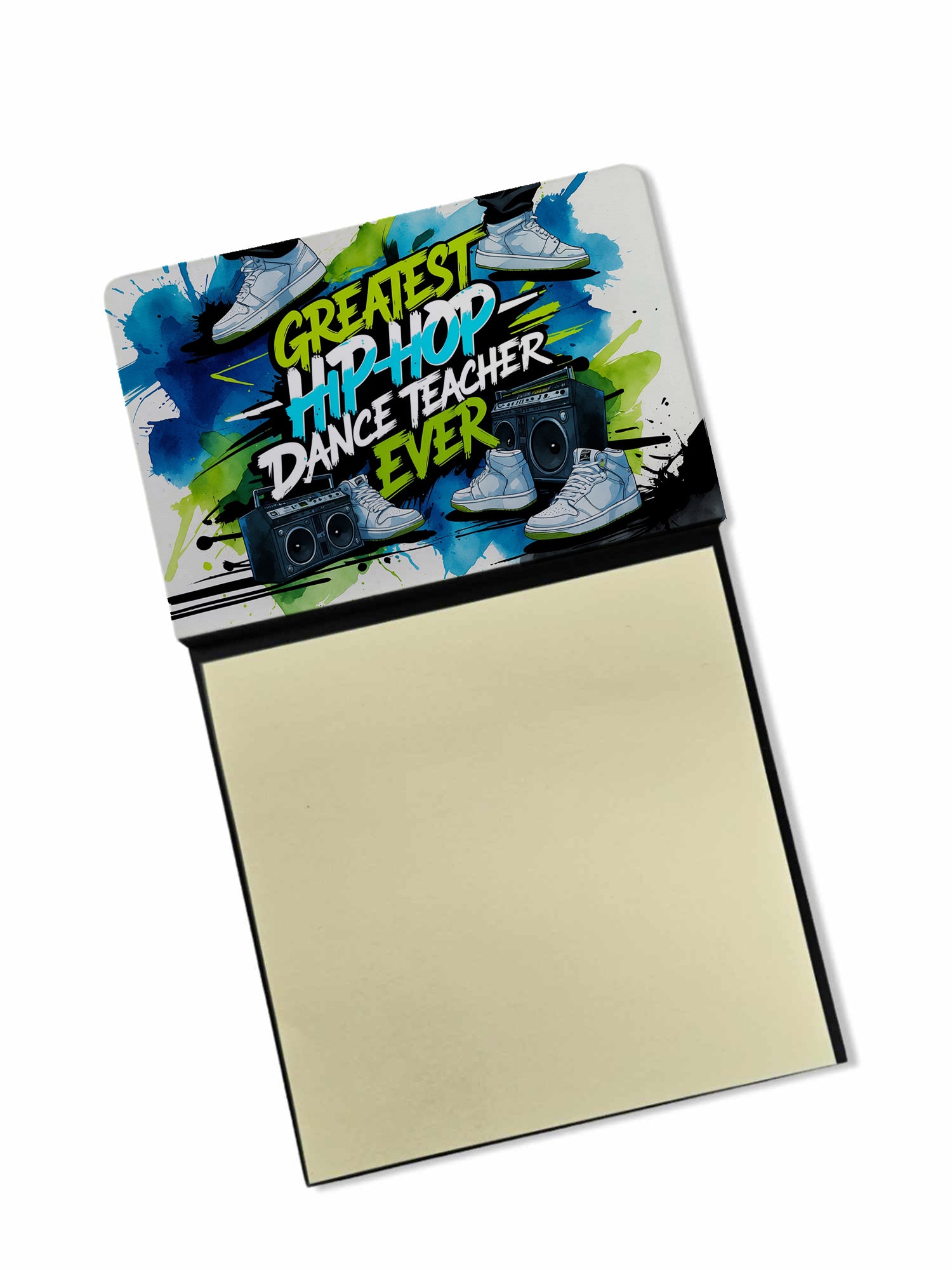 Caroline's Treasures Greatest Hip-Hop Dance Teacher Ever Funny Sticky Note Holder for Teacher's Gift