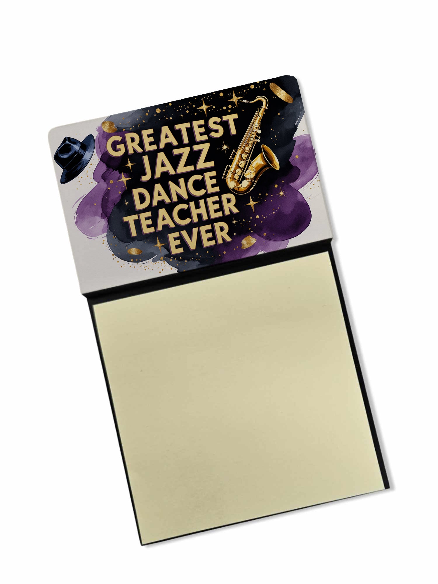 Caroline's Treasures Greatest Jazz Dance Teacher Ever Funny Sticky Note Holder for Teacher's Gift