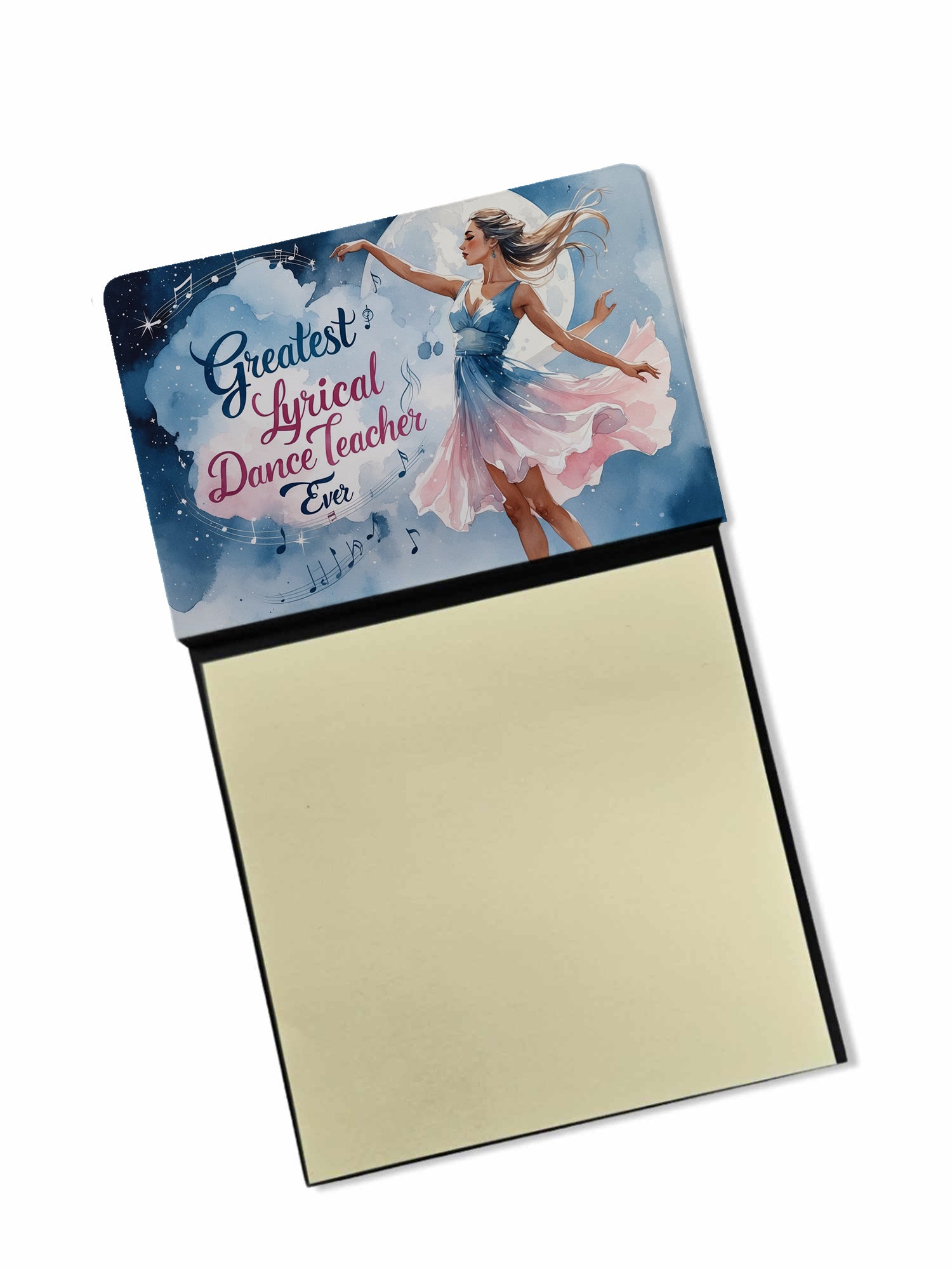 Caroline's Treasures Greatest Lyrical Dance Teacher Ever Funny Sticky Note Holder for Teacher's Gift