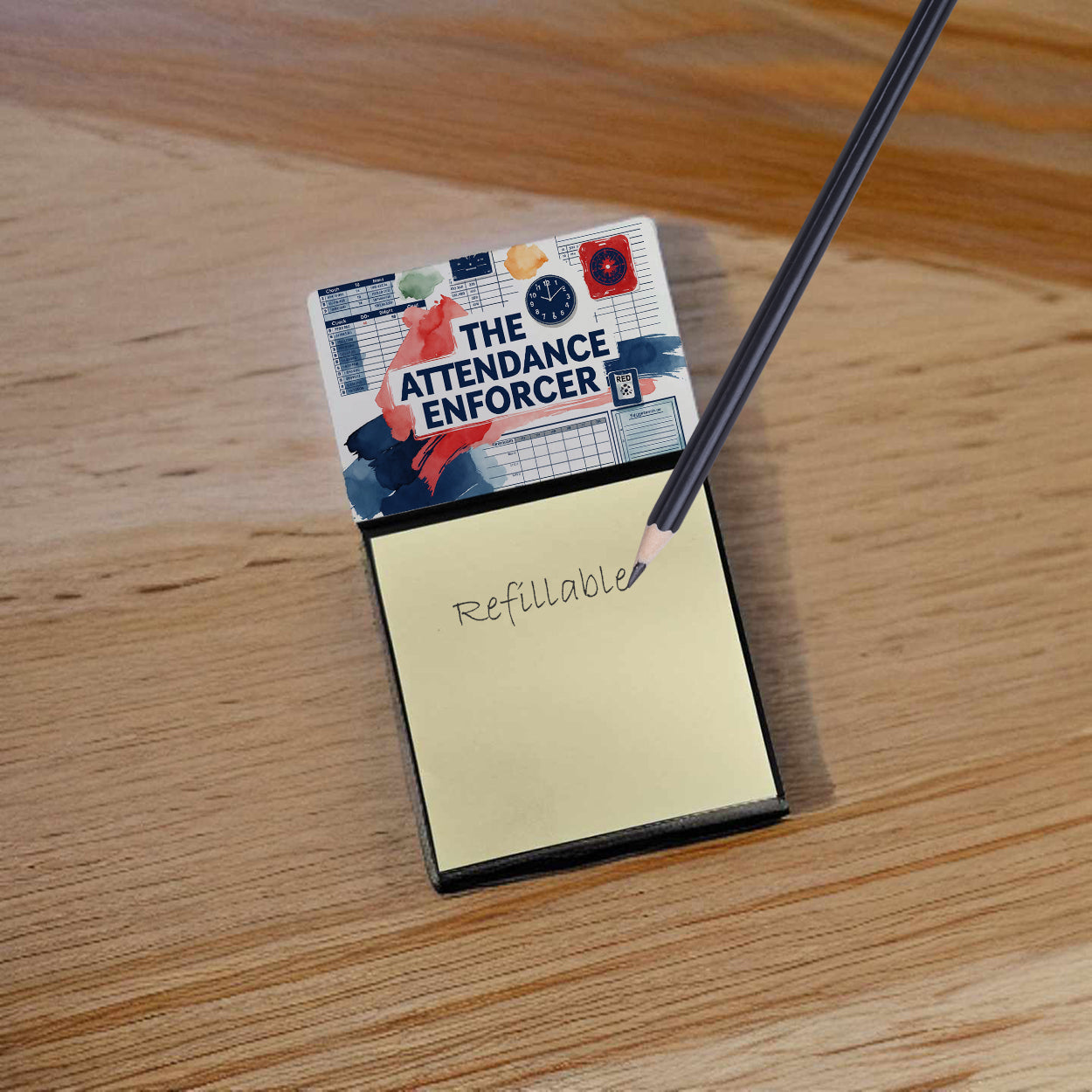 Caroline's Treasures The Attendance Enforcer Funny Sticky Note Holder for Teacher's Gift