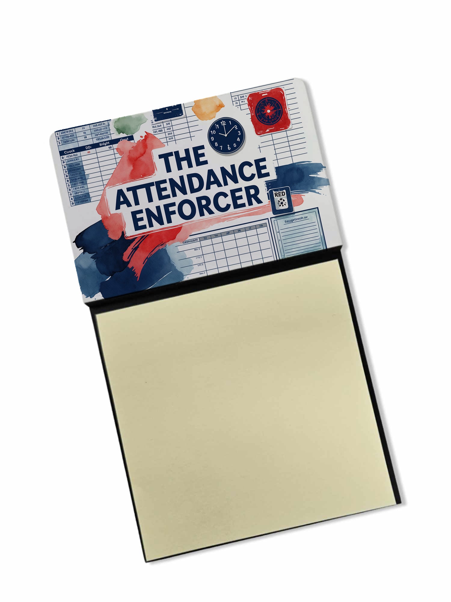 Caroline's Treasures The Attendance Enforcer Funny Sticky Note Holder for Teacher's Gift