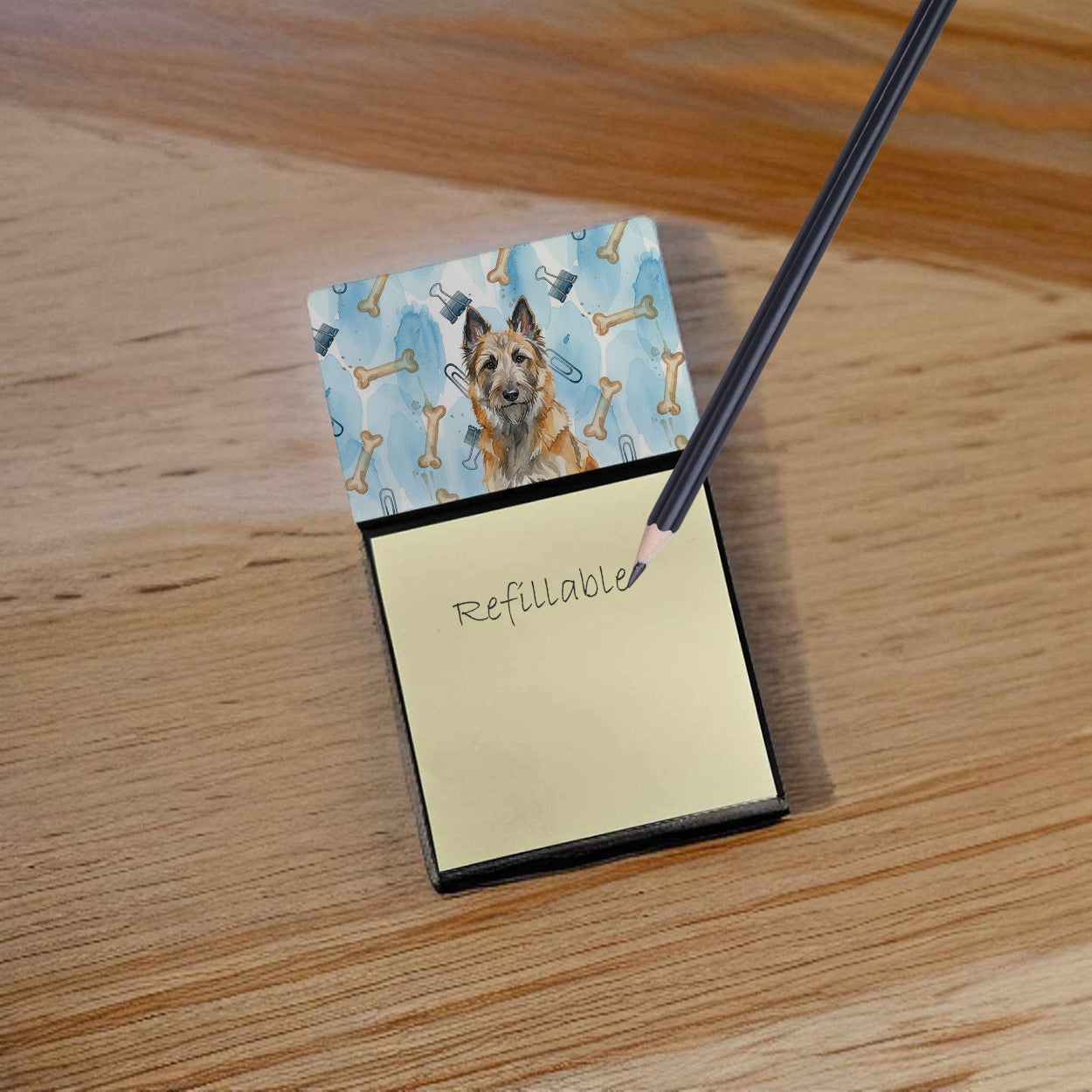 Caroline's Treasures Belgian Laekenois Coworker Watercolor Sticky Note Holder