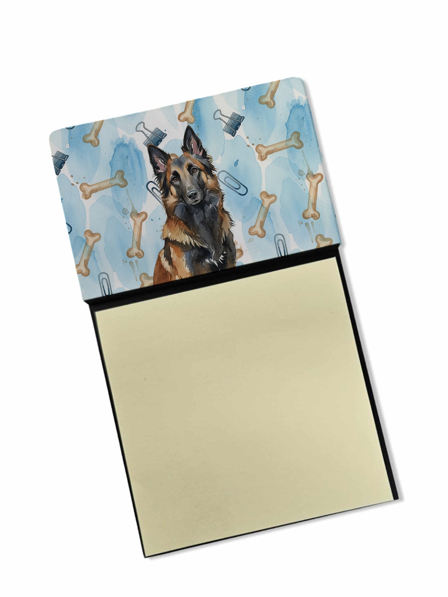 Caroline's Treasures Belgian Tervuren Coworker Watercolor Sticky Note Holder