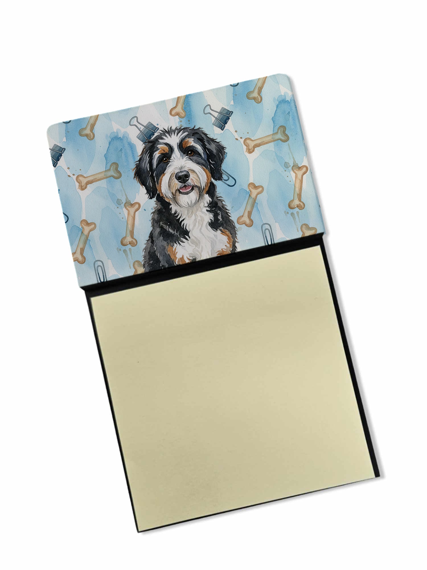 Caroline's Treasures Berndoodle Coworker Watercolor Sticky Note Holder