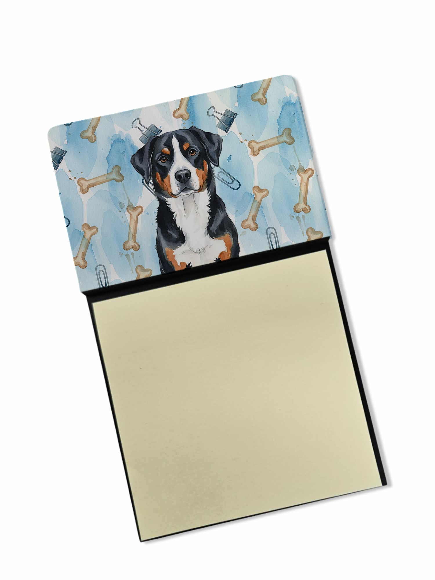 Caroline's Treasures Greater Swiss Mountain Dog Coworker Watercolor Sticky Note Holder