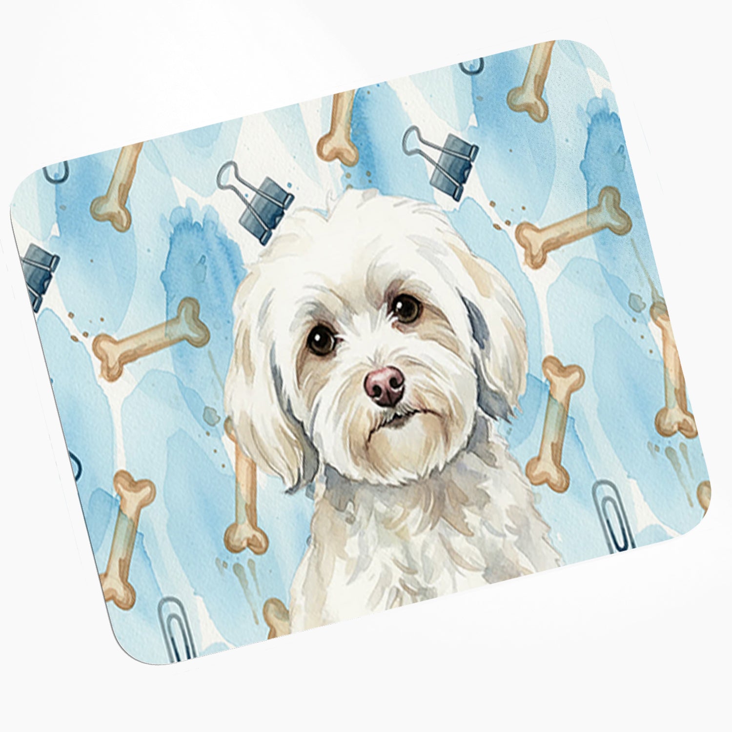 Buy this White Havanese Coworker Mouse Pad, Heat Resistant Trivet Hot Pad