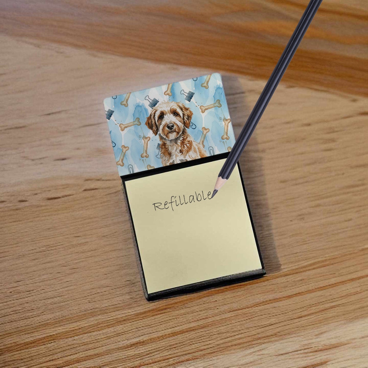 Caroline's Treasures Lagotto Romagnolo Coworker Watercolor Sticky Note Holder