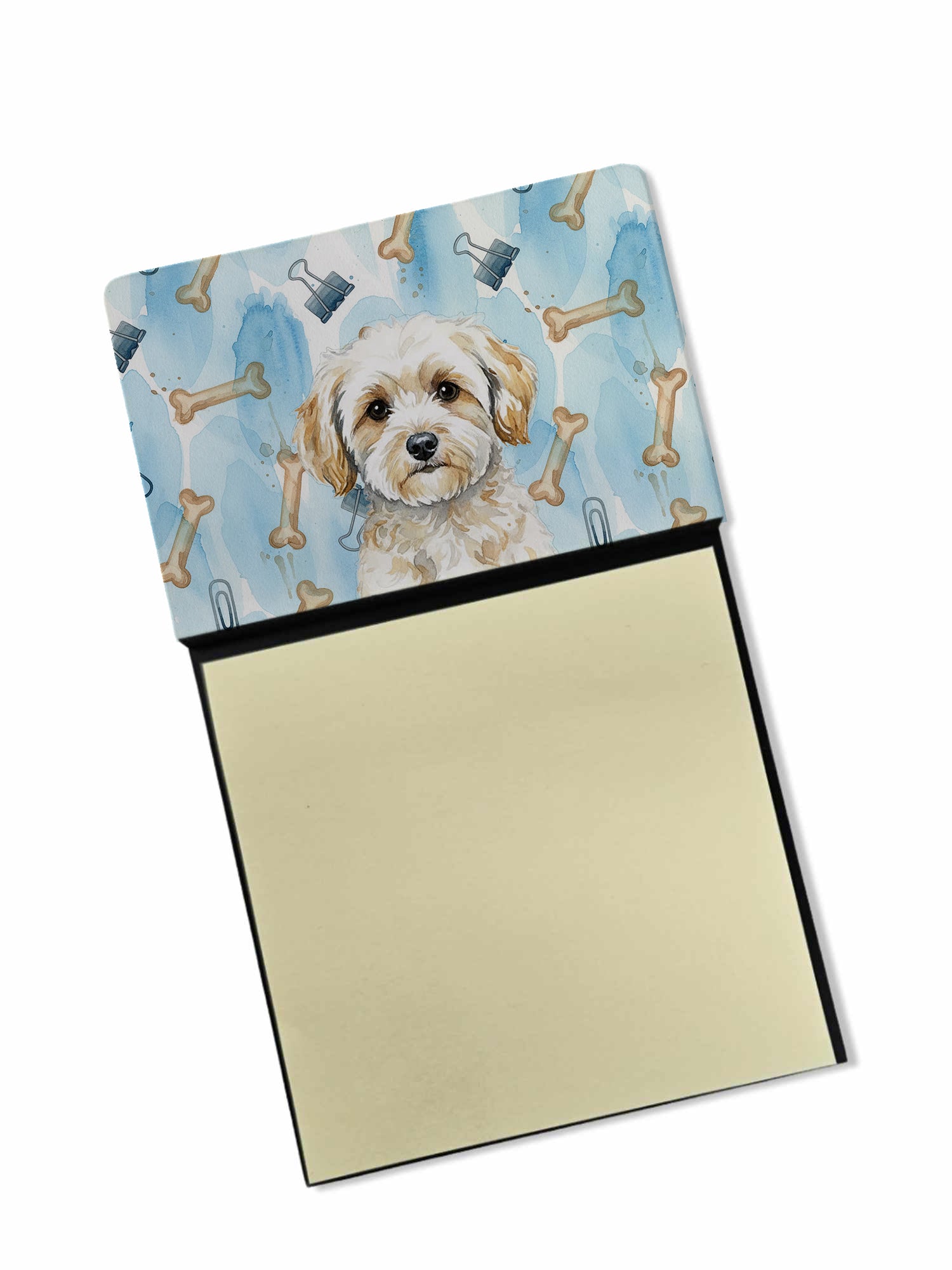 Caroline's Treasures Maltipoo Coworker Watercolor Sticky Note Holder