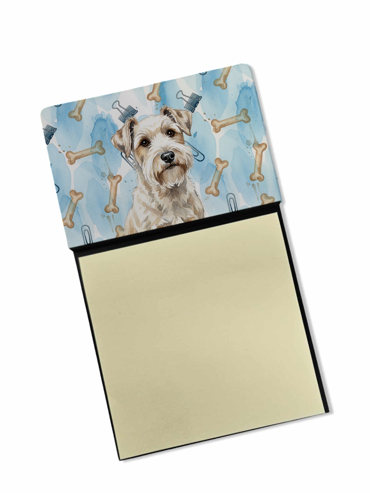 Caroline's Treasures Sealyham Terrier Coworker Watercolor Sticky Note Holder