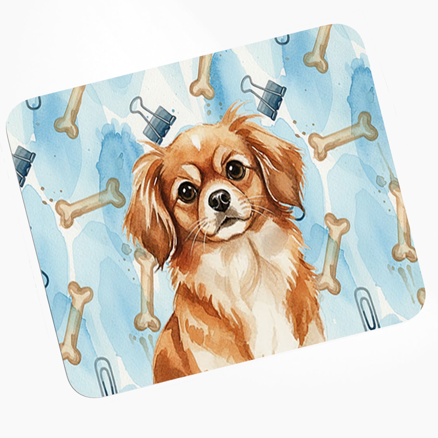 Caroline's Treasures Red Tibetan Spaniel Coworker Mouse Pad, Heat Resistant Trivet Hot Pad , Non Slip Rubber Desk Mat, Kitchen Counter Protector, Home Office Decor Gift